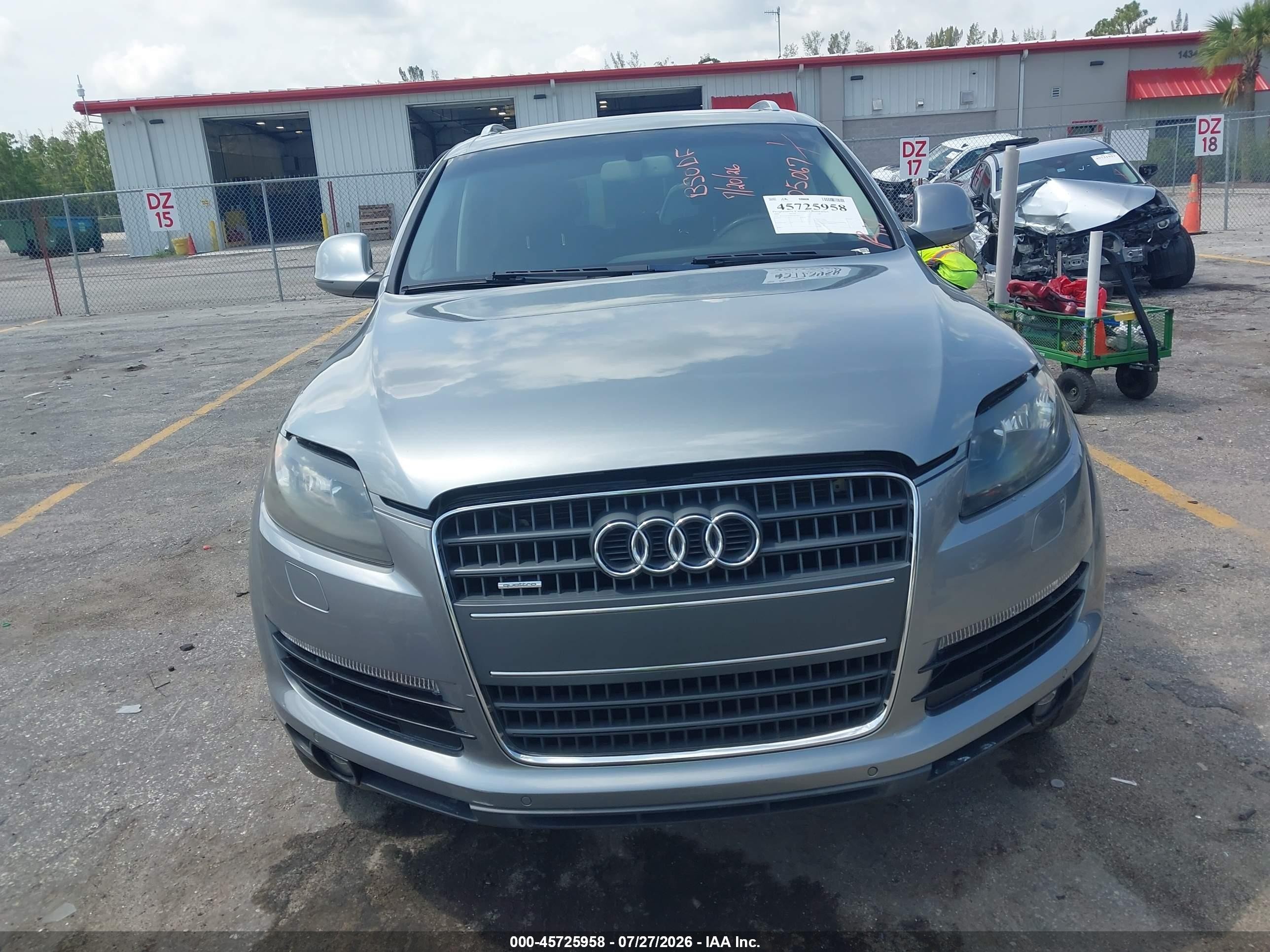 2009 Audi Q7 3.6 5 Passenger/3.6 Premium Gray vin: WA1AY74L89D005067