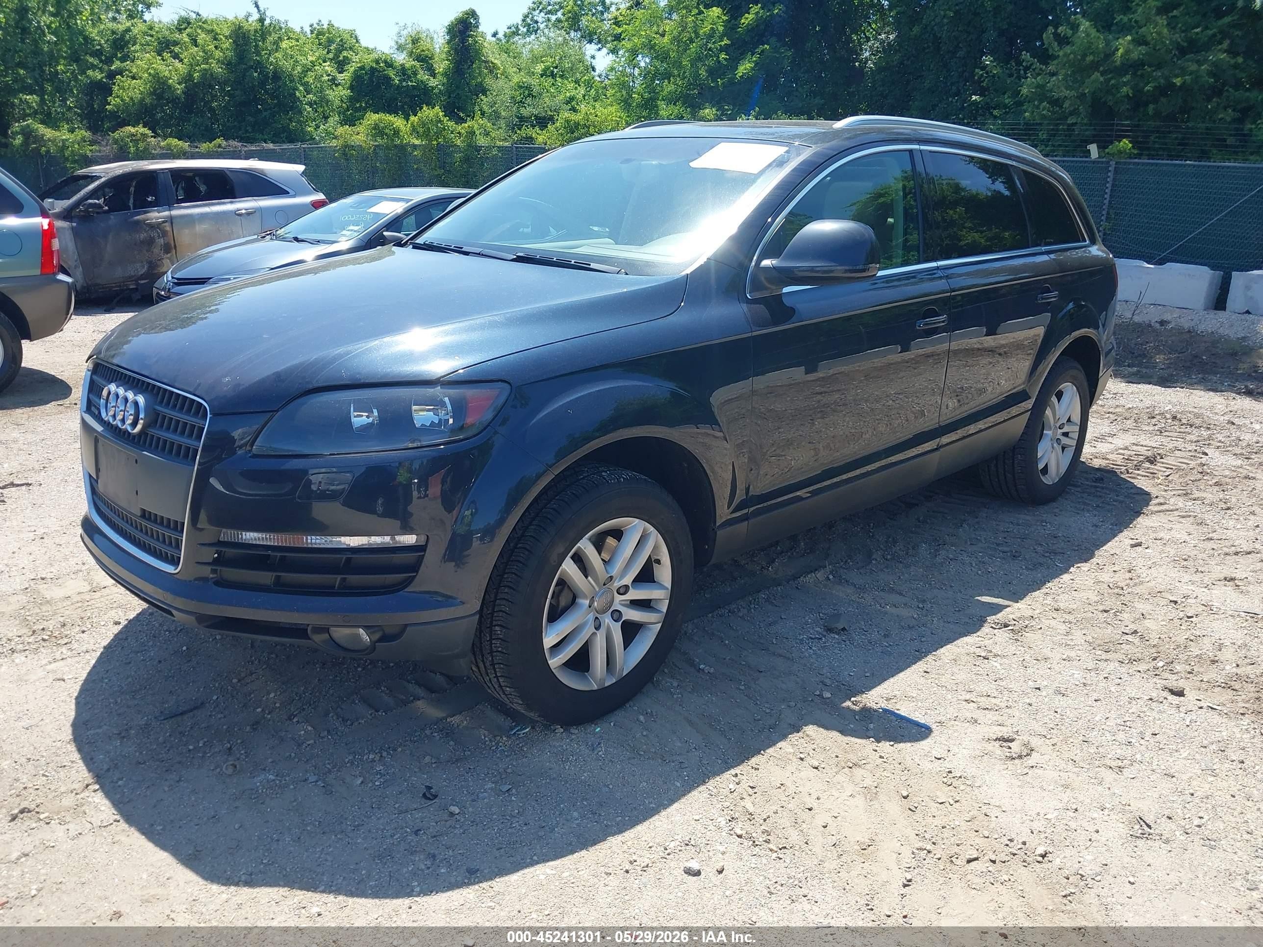 2009 Audi Q7 3.6 5 Passenger/3.6 Premium Blue vin: WA1AY74LX9D003725