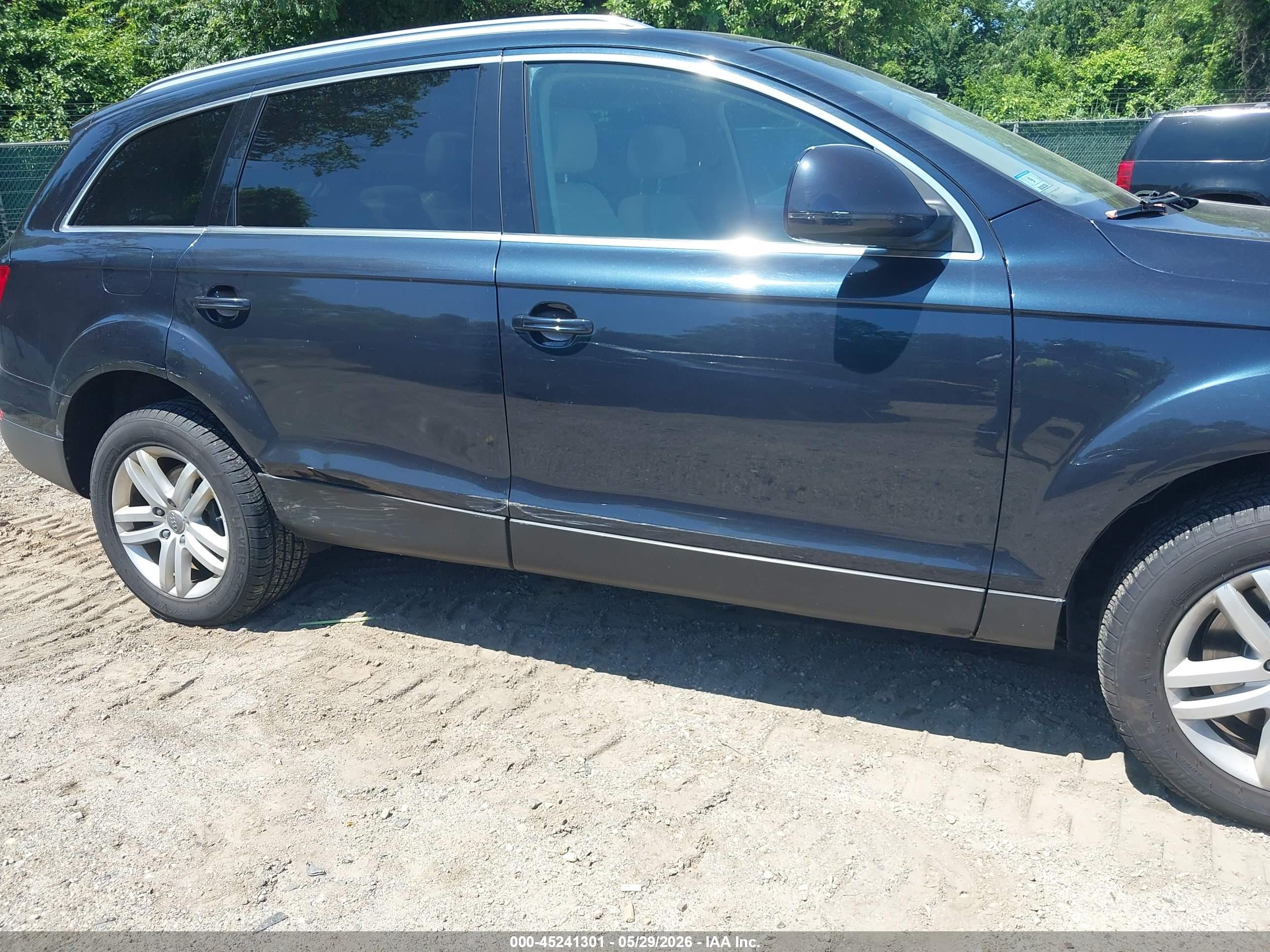 2009 Audi Q7 3.6 5 Passenger/3.6 Premium Blue vin: WA1AY74LX9D003725