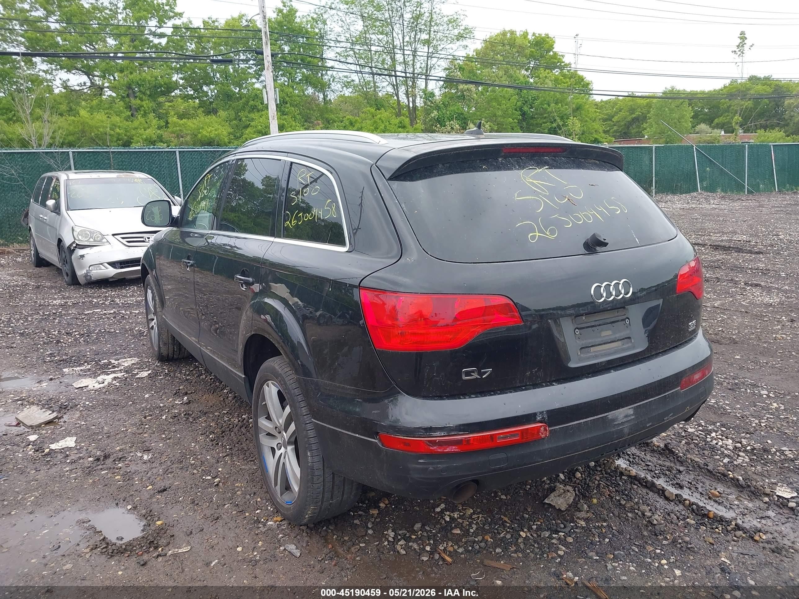 2009 Audi Q7 3.6 Premium Black vin: WA1AY94L49D021276