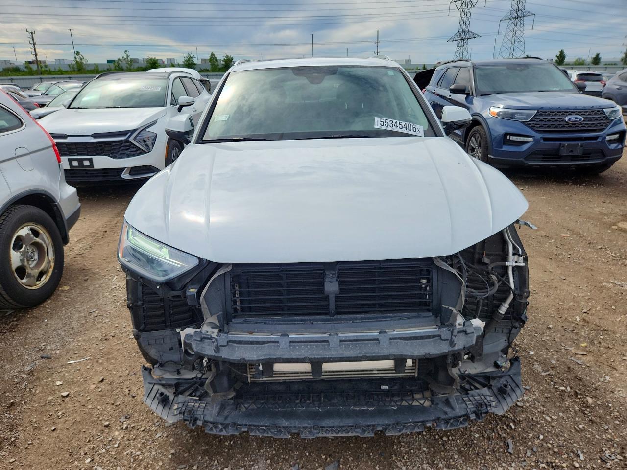2021 Audi Q5 Premium Plus White vin: WA1BAAFY0M2019421
