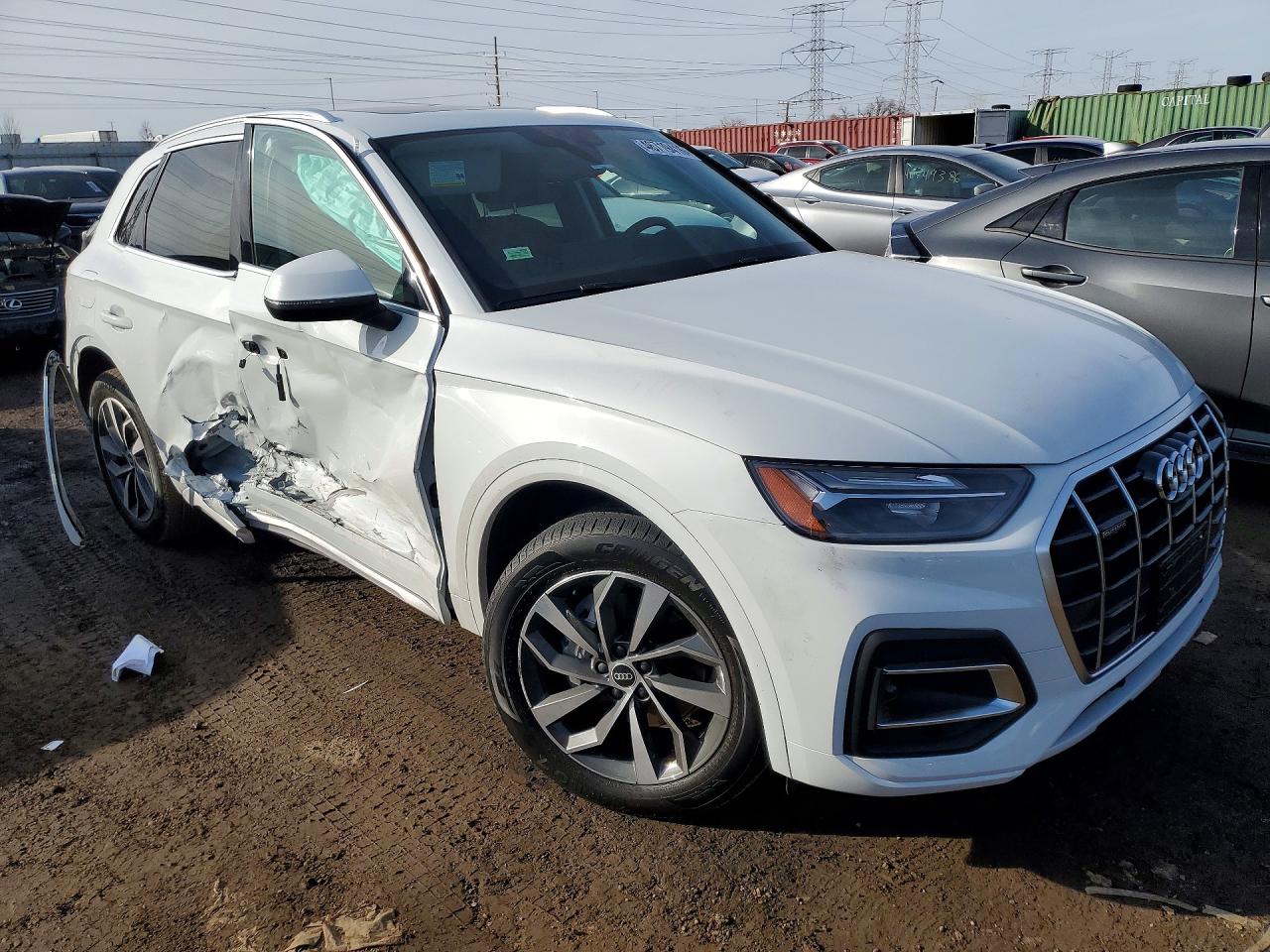 2021 Audi Q5 Premium Plus Белый vin: WA1BAAFY6M2060491