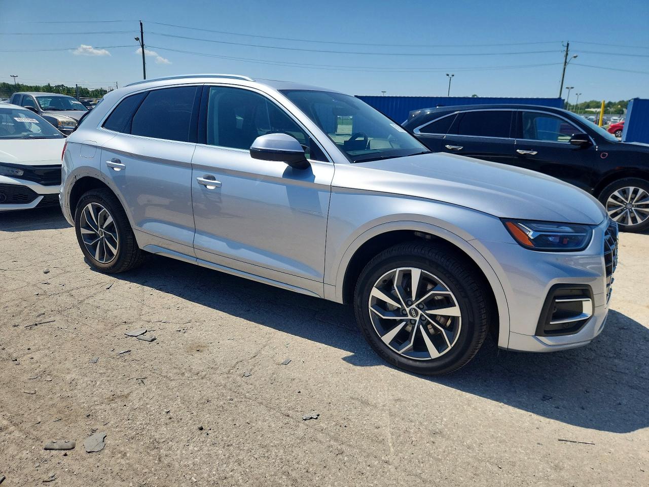 2021 Audi Q5 Premium Plus Серебряный vin: WA1BAAFY8M2010028