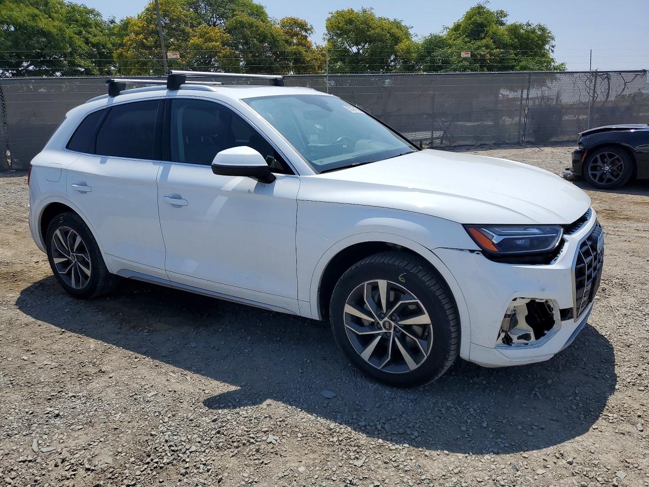 2021 Audi Q5 Premium Plus White vin: WA1BAAFY9M2019448