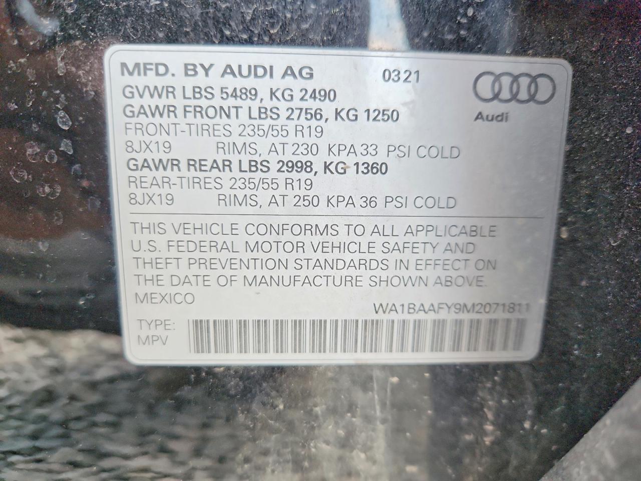 2021 Audi Q5 Premium Plus Black vin: WA1BAAFY9M2071811