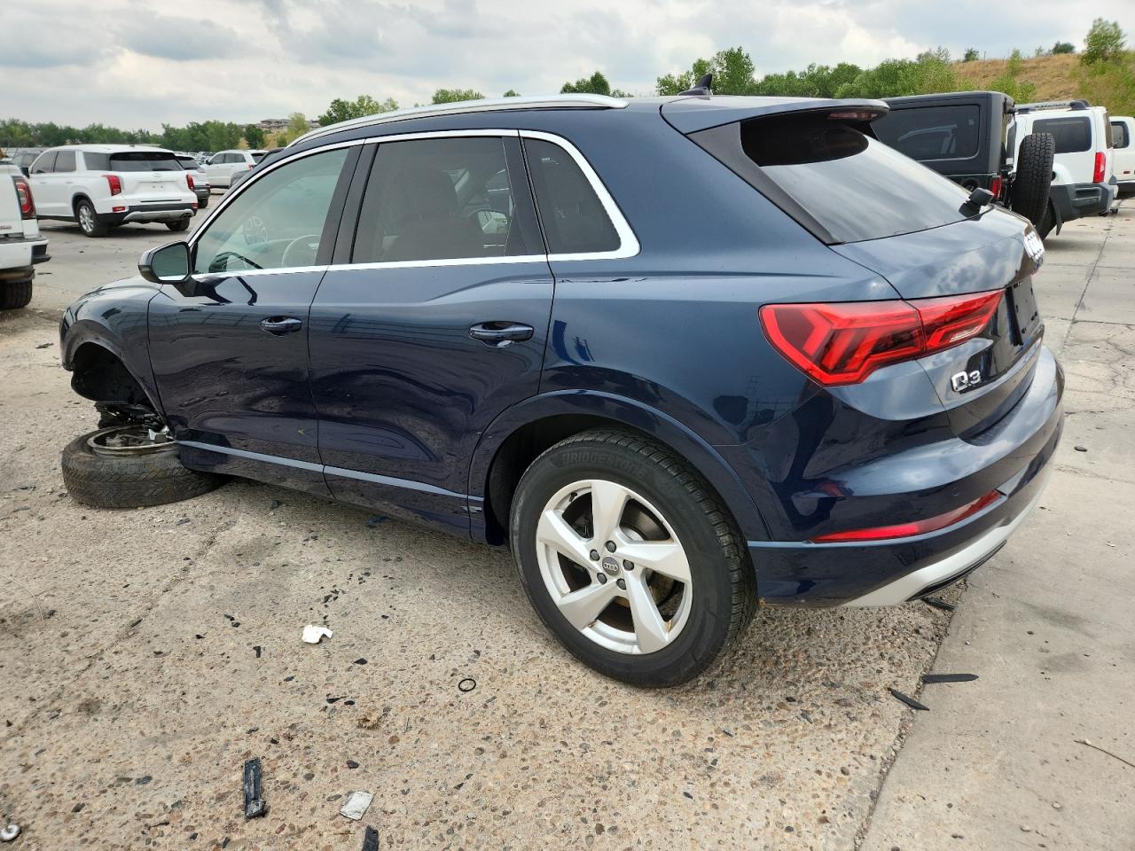 2020 Audi Q3 Premium Plus Blue vin: WA1BECF31L1056955