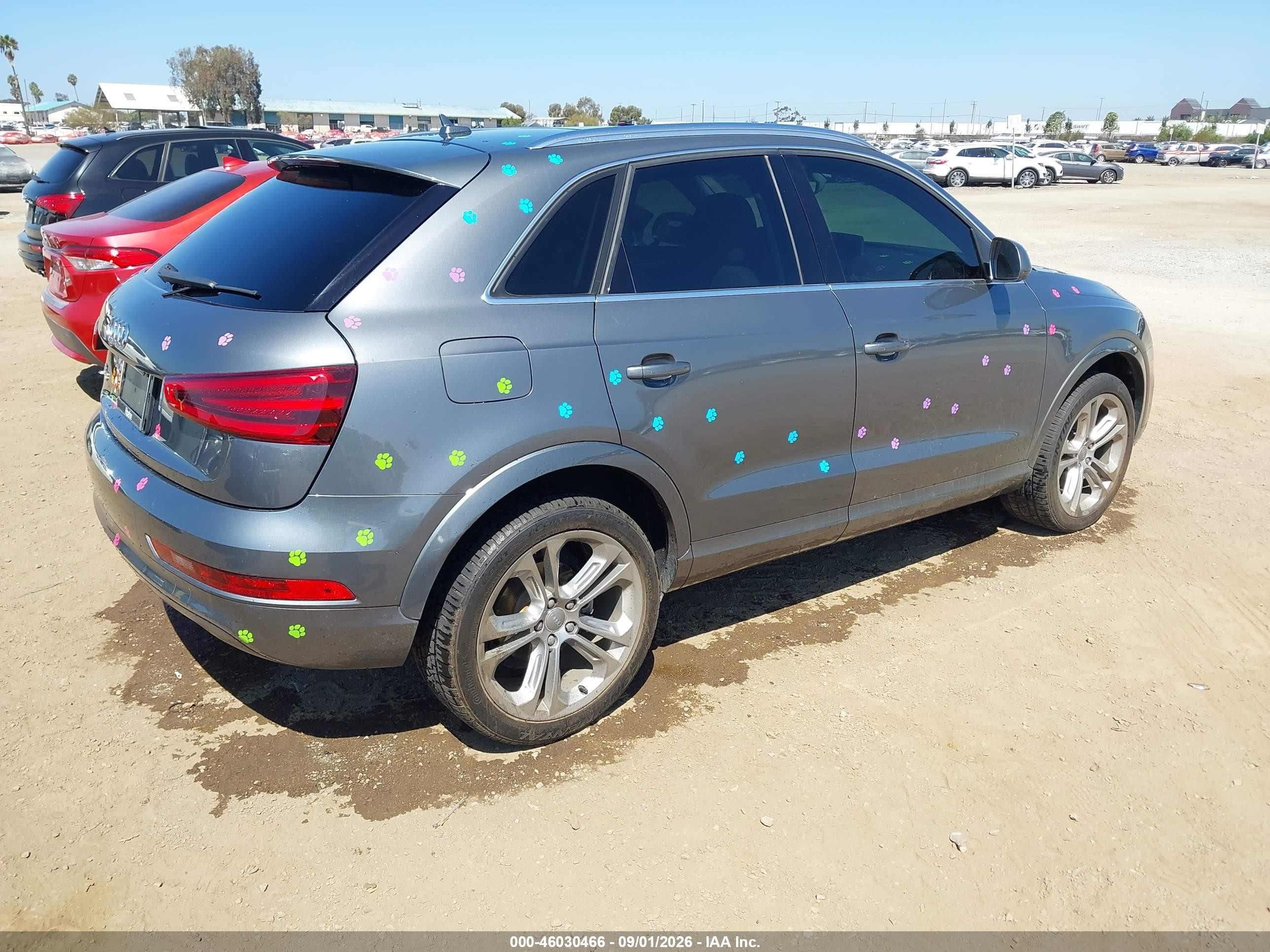 2015 Audi Q3 2.0t Premium Plus Gray vin: WA1BFCFS6FR013352