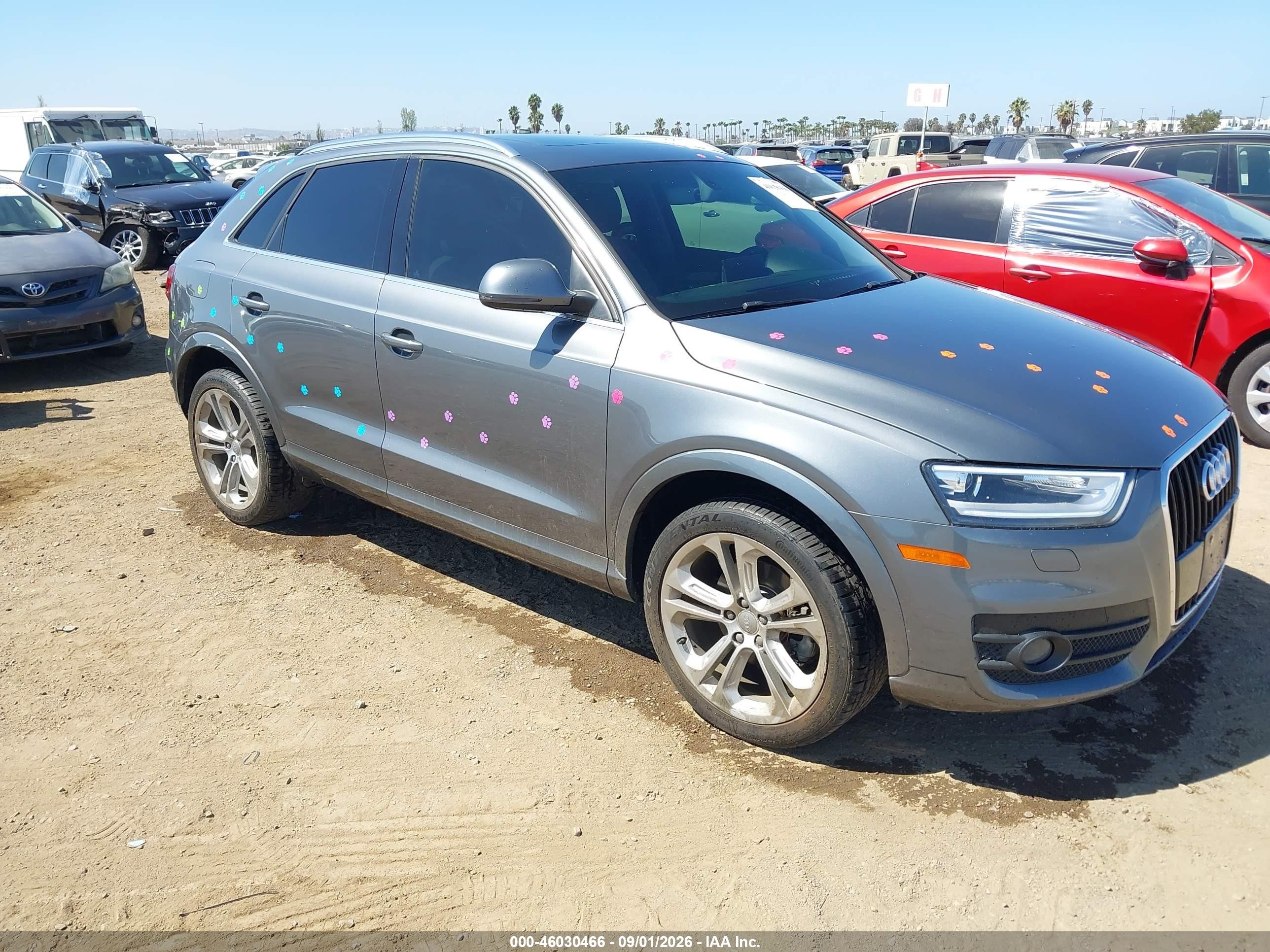 2015 Audi Q3 2.0t Premium Plus Gray vin: WA1BFCFS6FR013352
