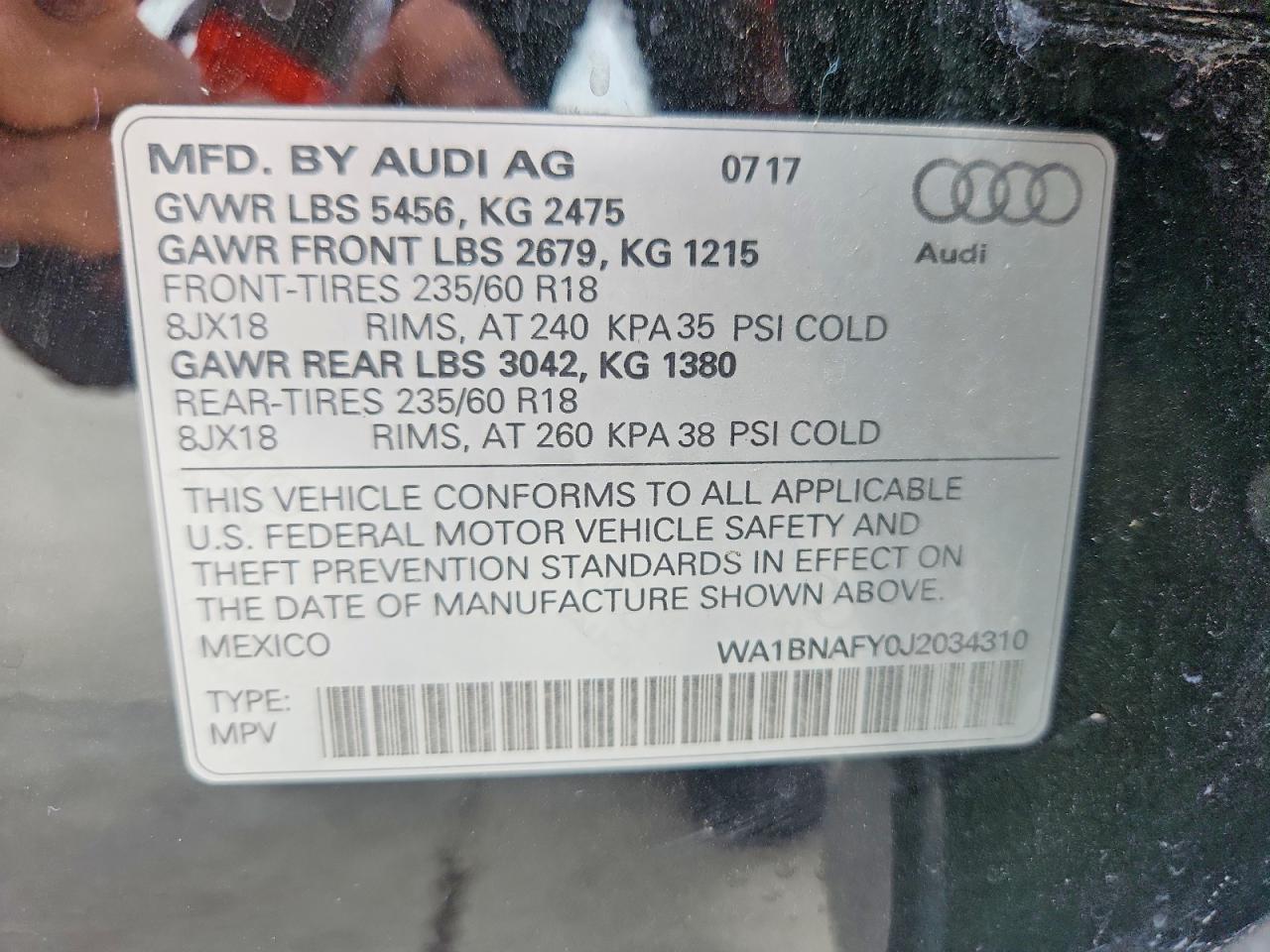 2018 Audi Q5 Premium Plus Black vin: WA1BNAFY0J2034310