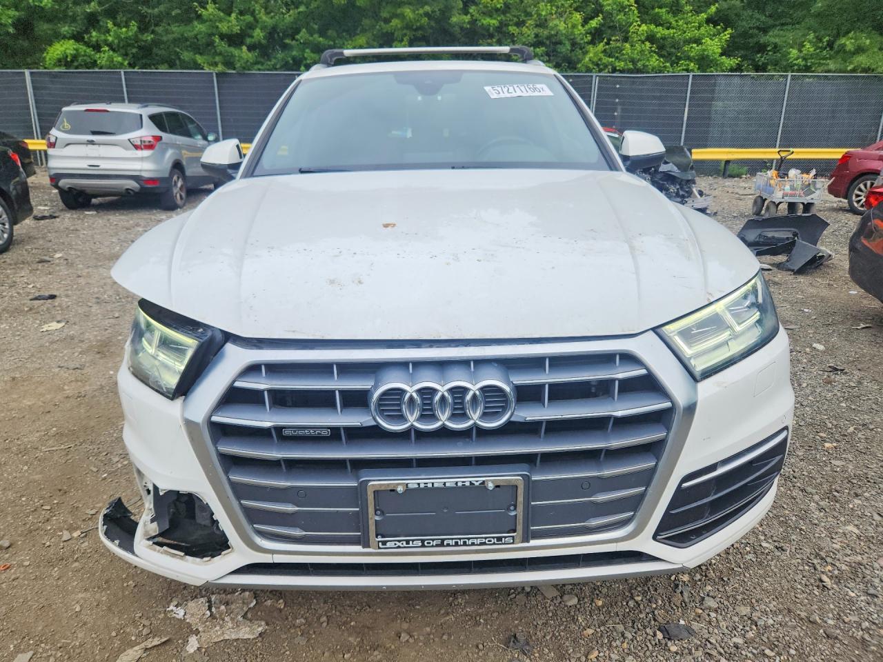 2018 Audi Q5 Premium Plus White vin: WA1BNAFY0J2172588