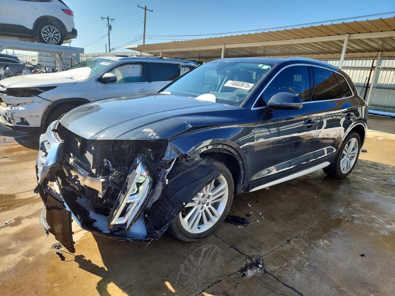 2019 Audi Q5 Premium Plus Gray vin: WA1BNAFY3K2097354