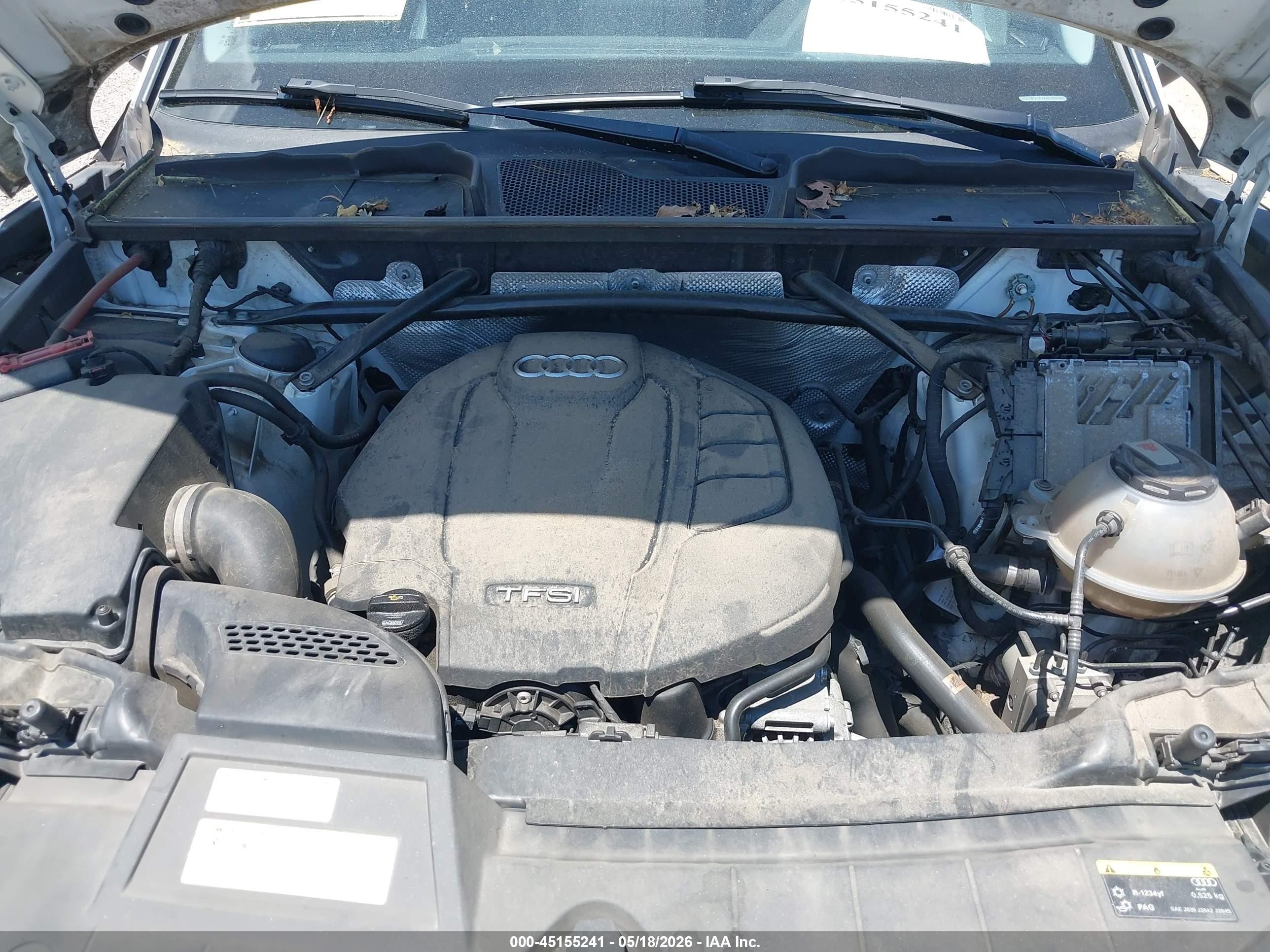 2018 Audi Q5 2.0t Premium/2.0t Tech Premium Белый vin: WA1BNAFY4J2182234
