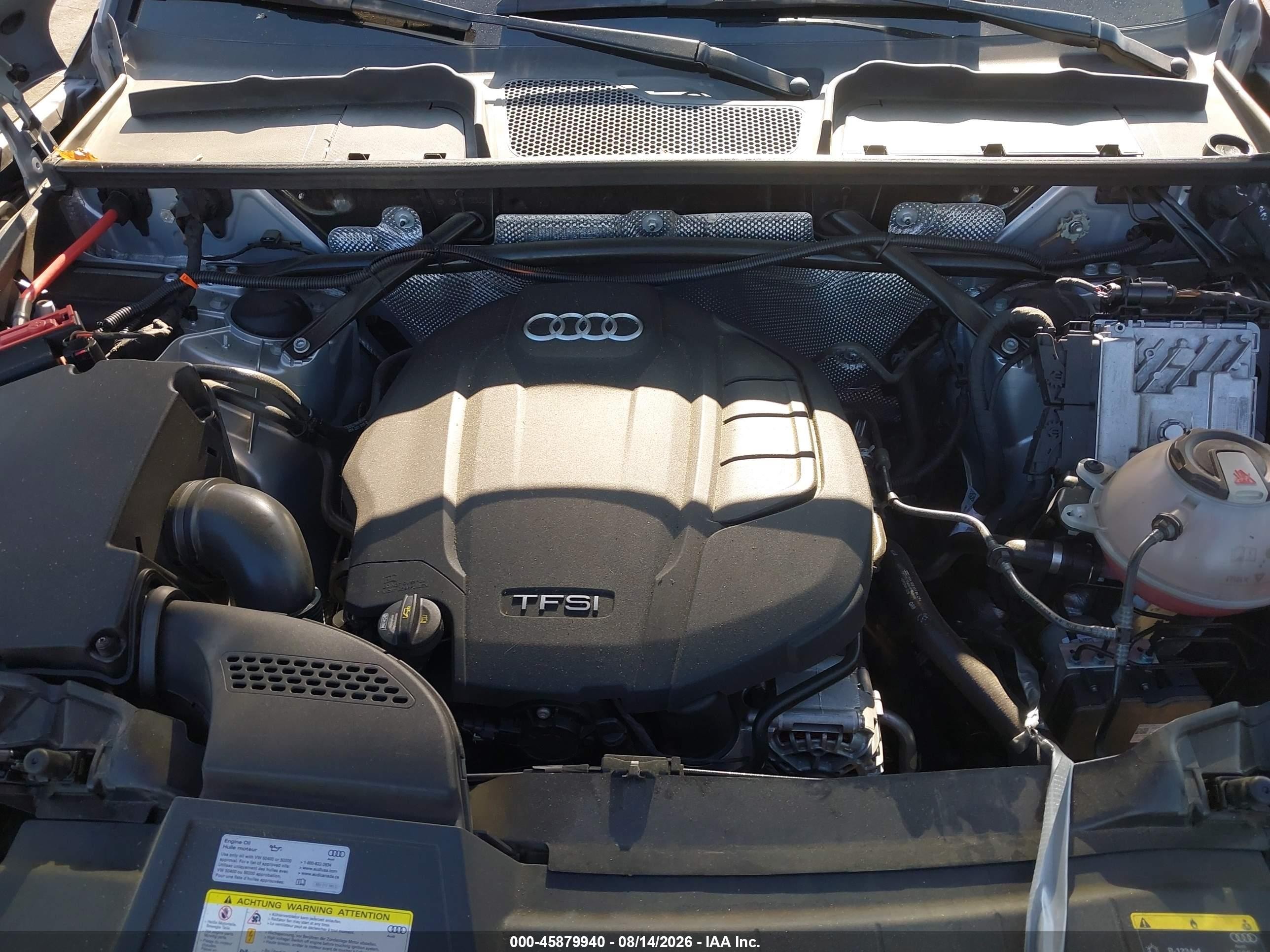 2018 Audi Q5 2.0t Premium/2.0t Tech Premium Silver vin: WA1BNAFY4J2206841