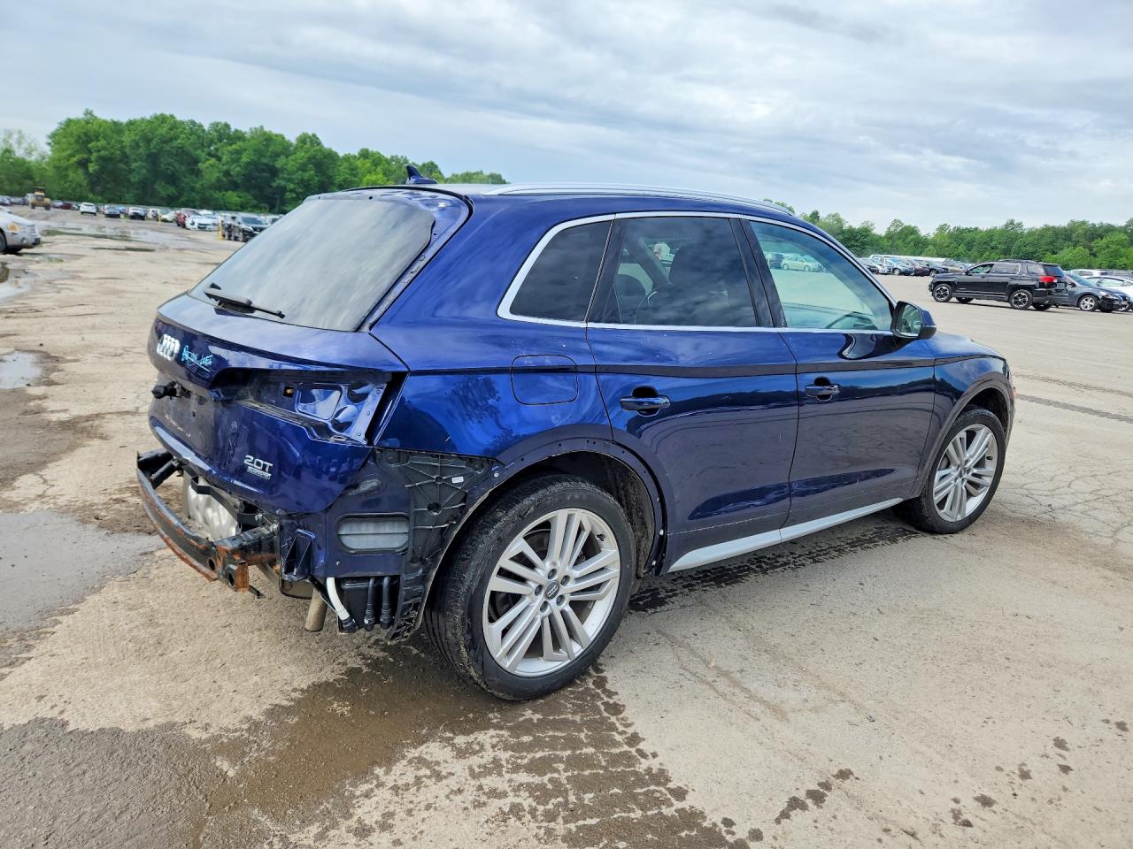 2018 Audi Q5 Premium Plus Синий vin: WA1BNAFY5J2002551
