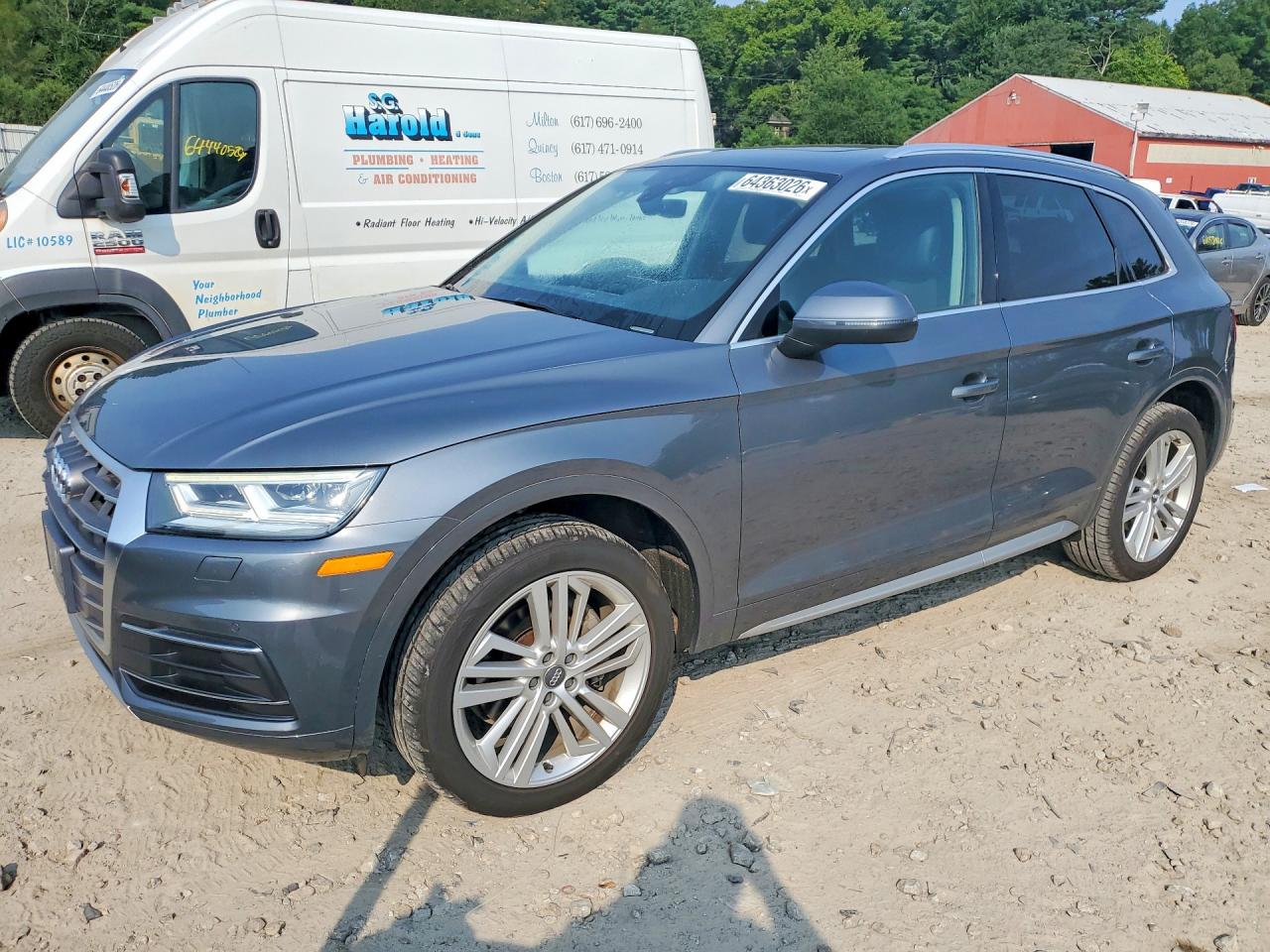 2018 Audi Q5 Premium Plus Gray vin: WA1BNAFY6J2016586
