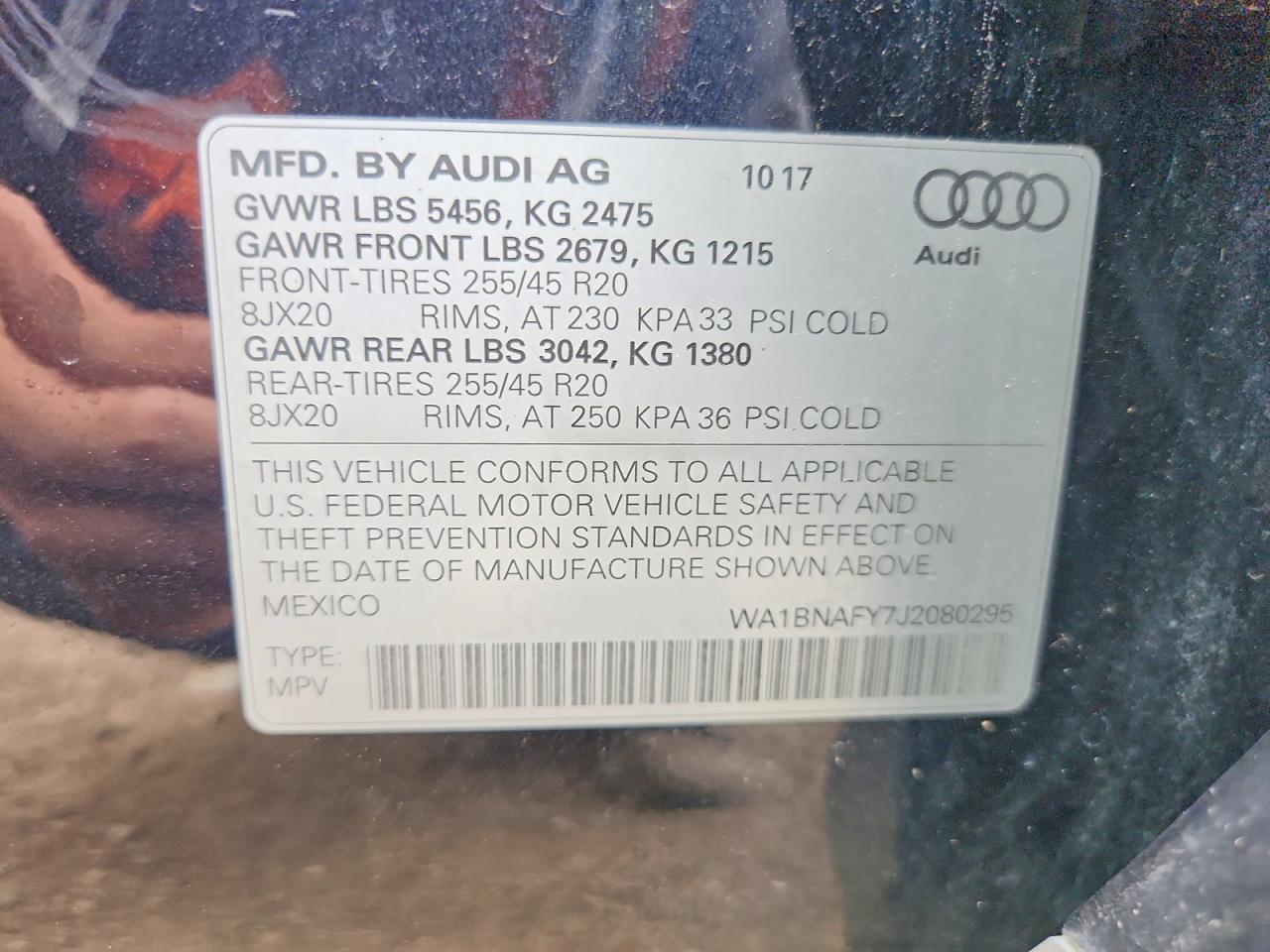 2018 Audi Q5 Premium Plus Black vin: WA1BNAFY7J2080295