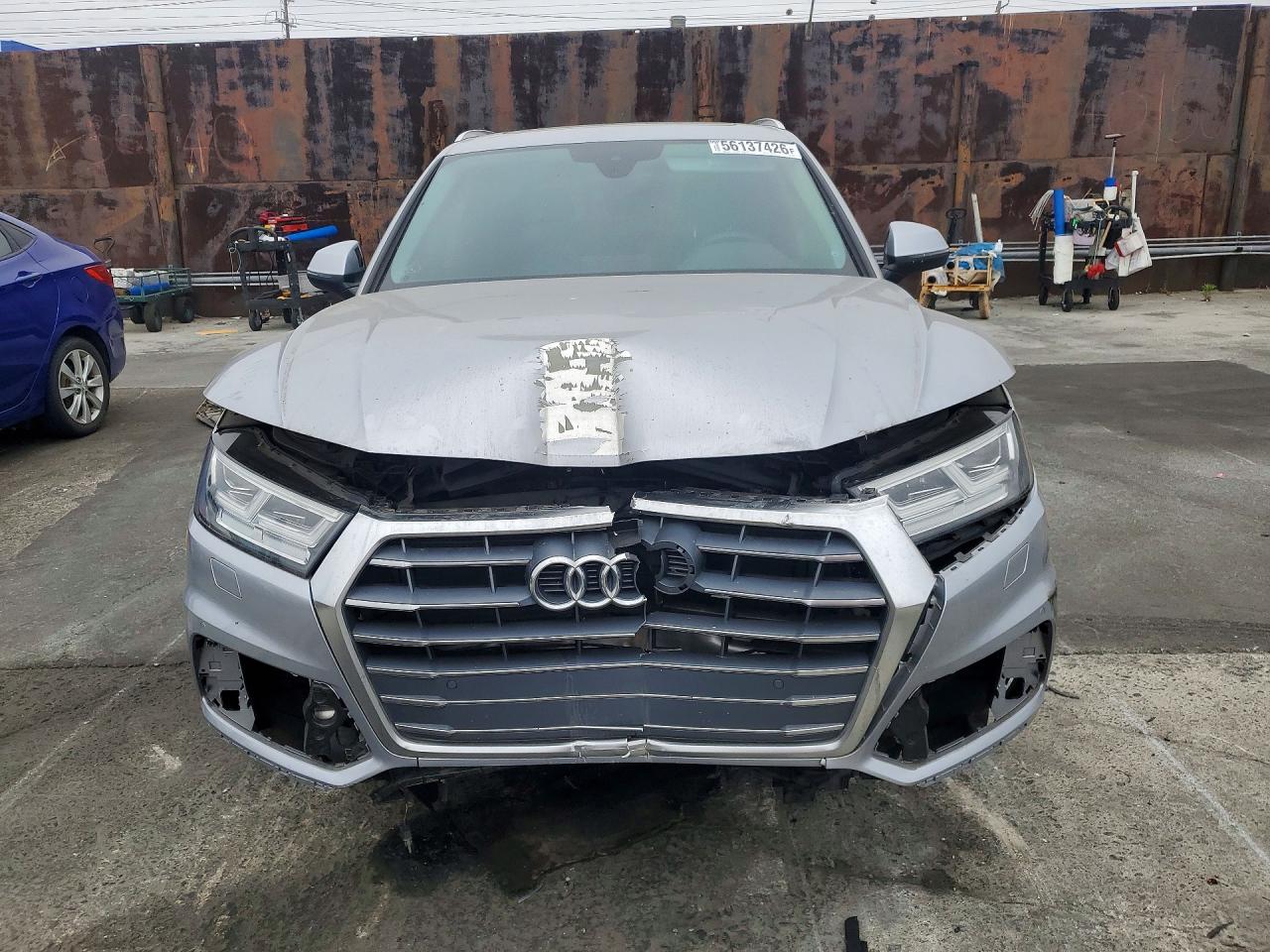 2019 Audi Q5 Premium Plus Silver vin: WA1BNAFY9K2020357