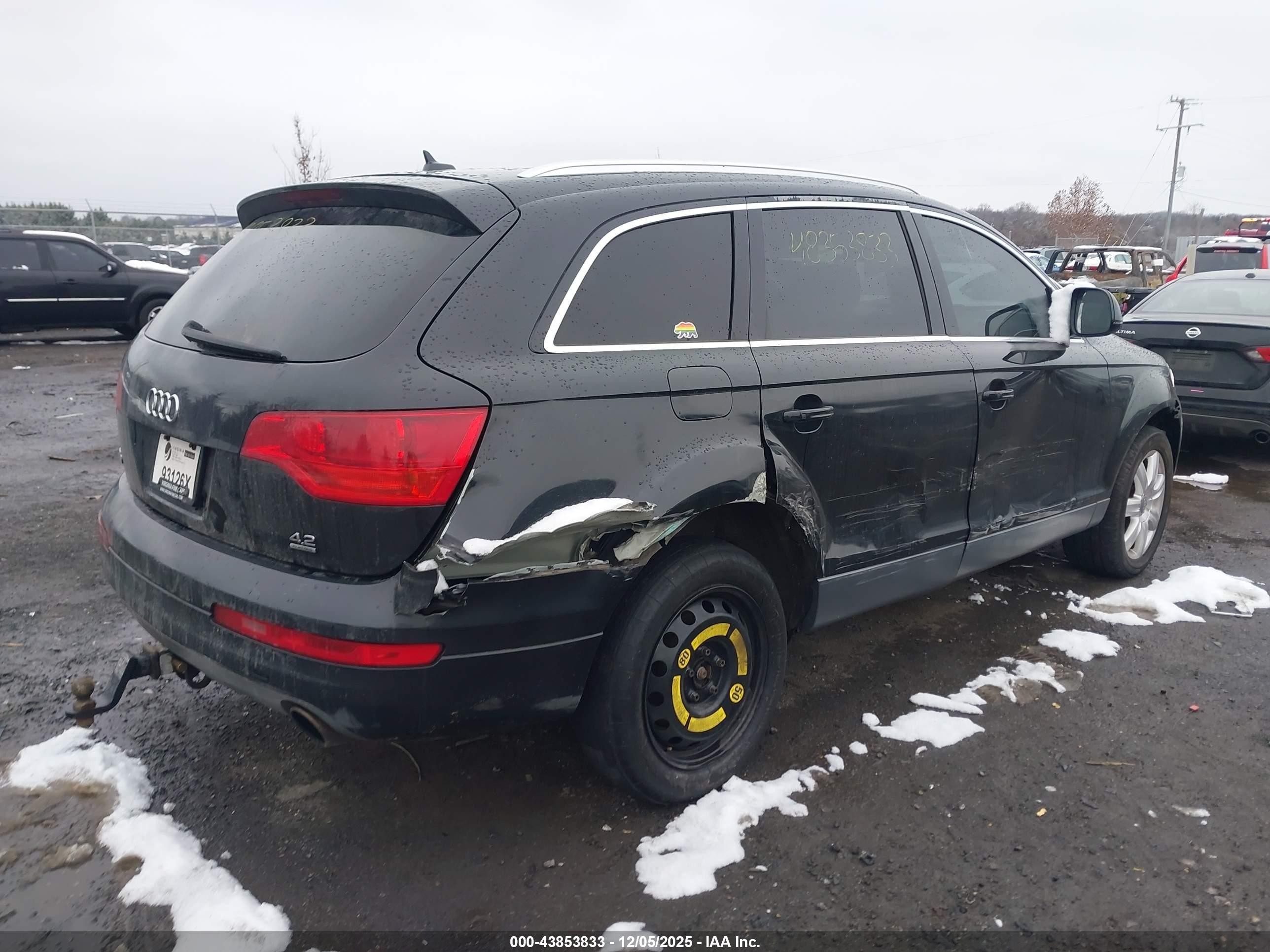 2007 Audi Q7 4.2 Premium Черный vin: WA1BV74L37D053151