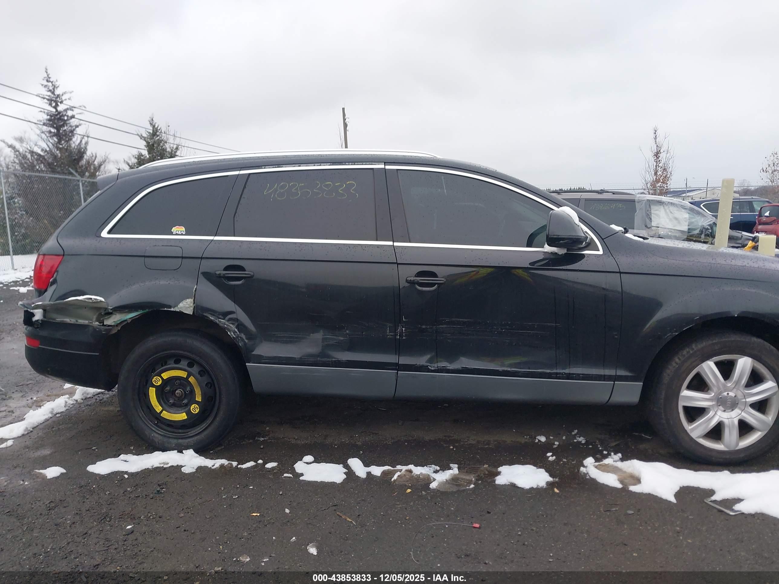 2007 Audi Q7 4.2 Premium Черный vin: WA1BV74L37D053151