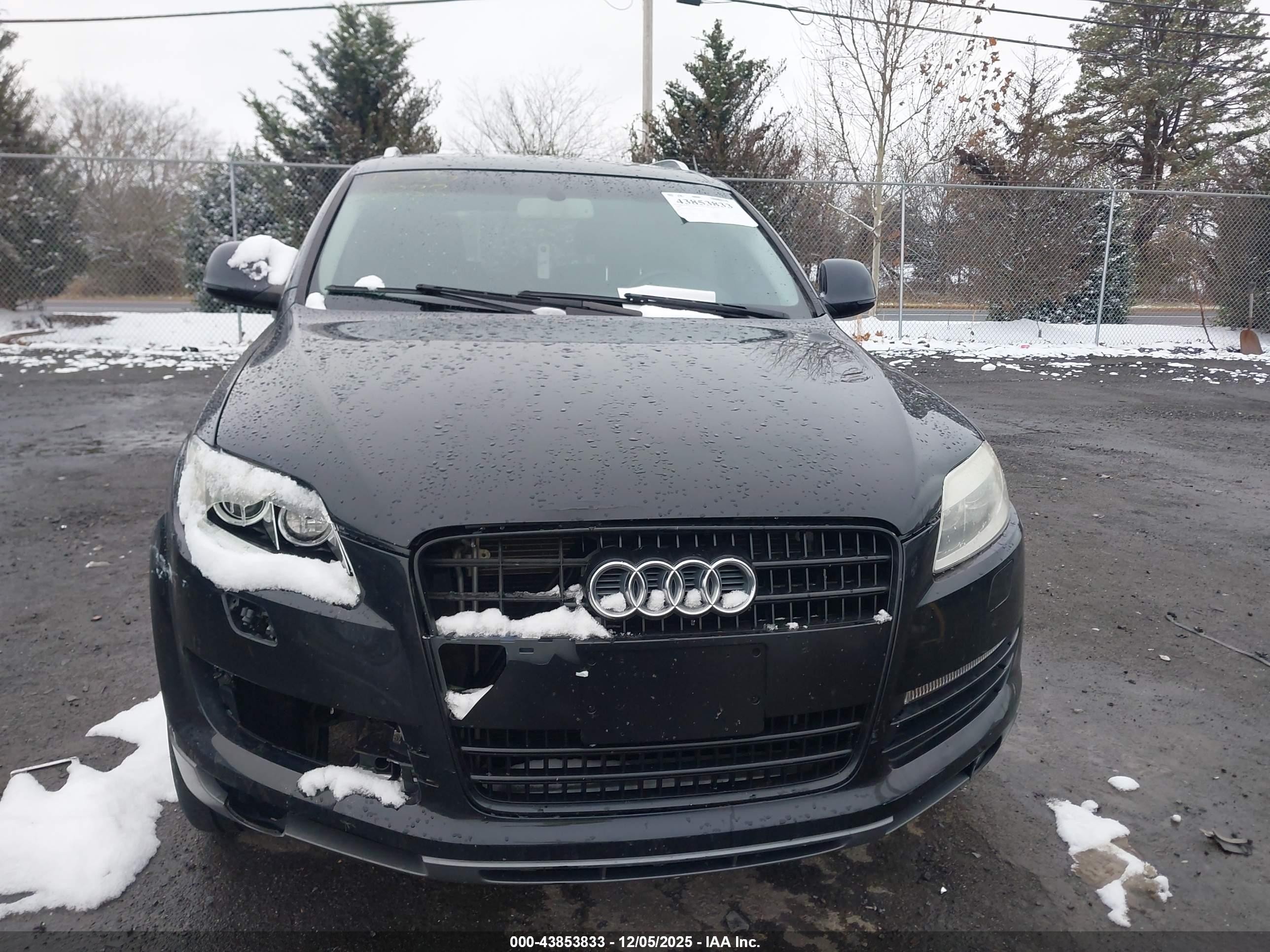 2007 Audi Q7 4.2 Premium Черный vin: WA1BV74L37D053151