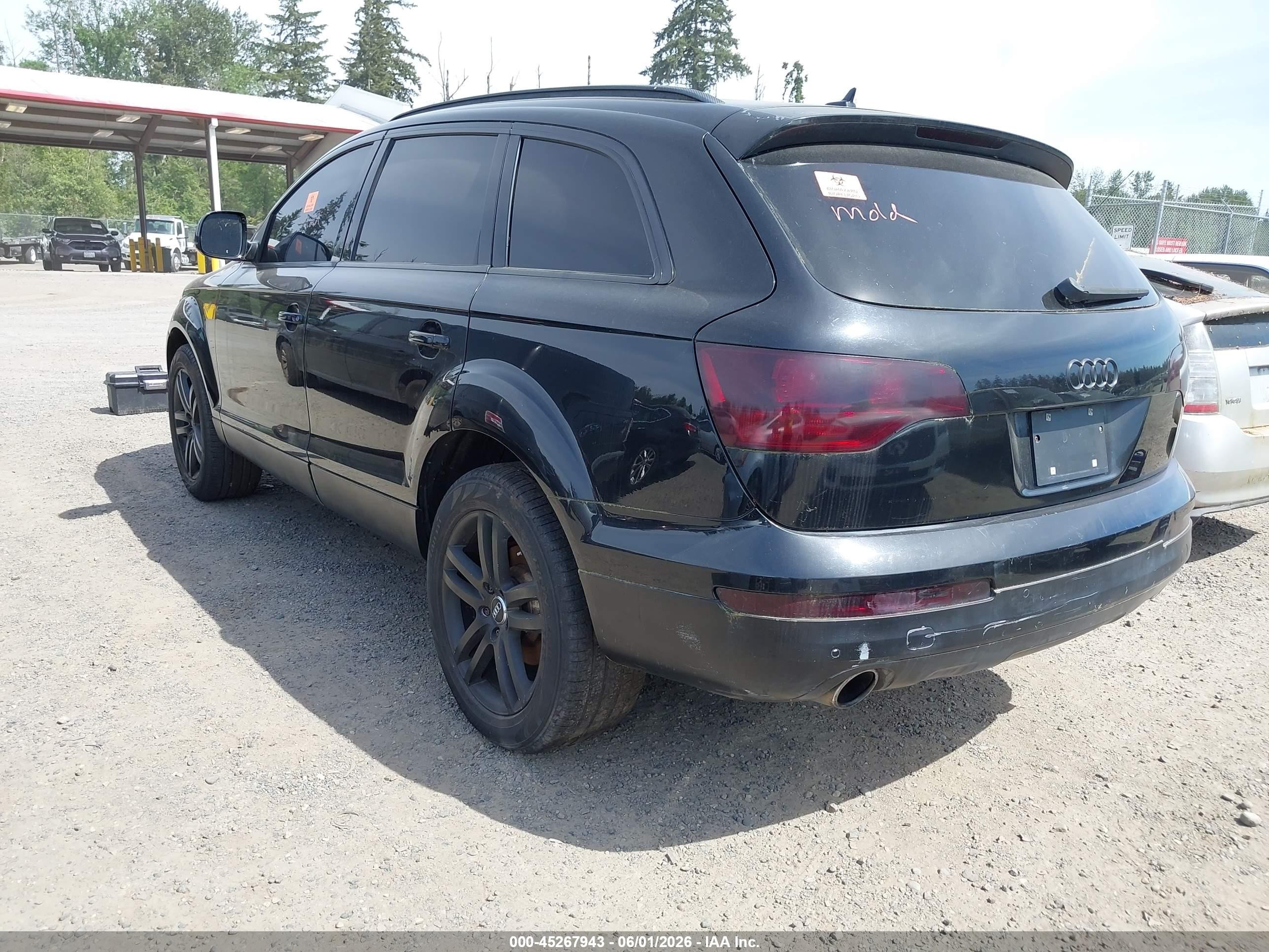 2007 Audi Q7 4.2 Premium Black vin: WA1BV74L37D054624