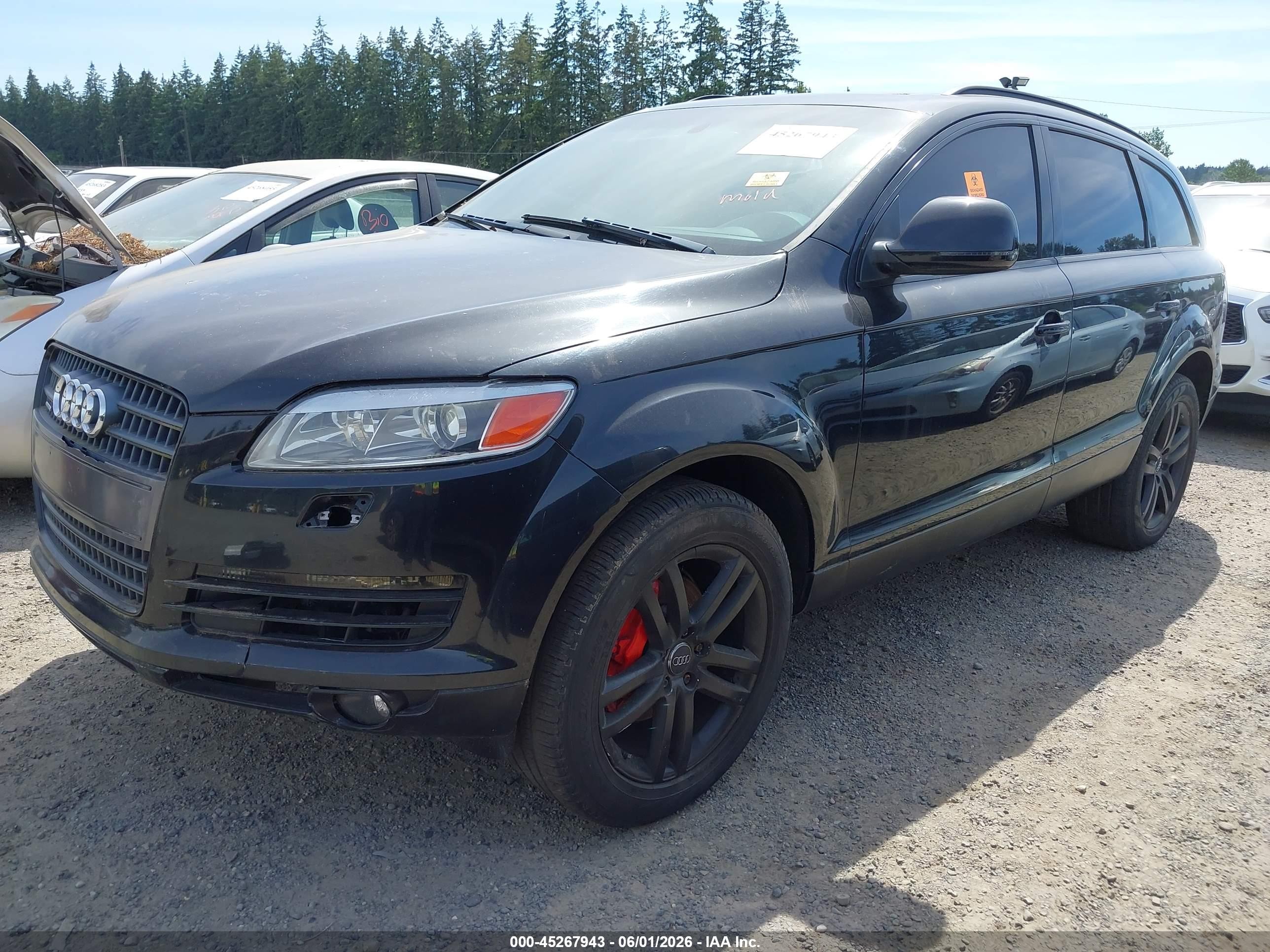 2007 Audi Q7 4.2 Premium Black vin: WA1BV74L37D054624