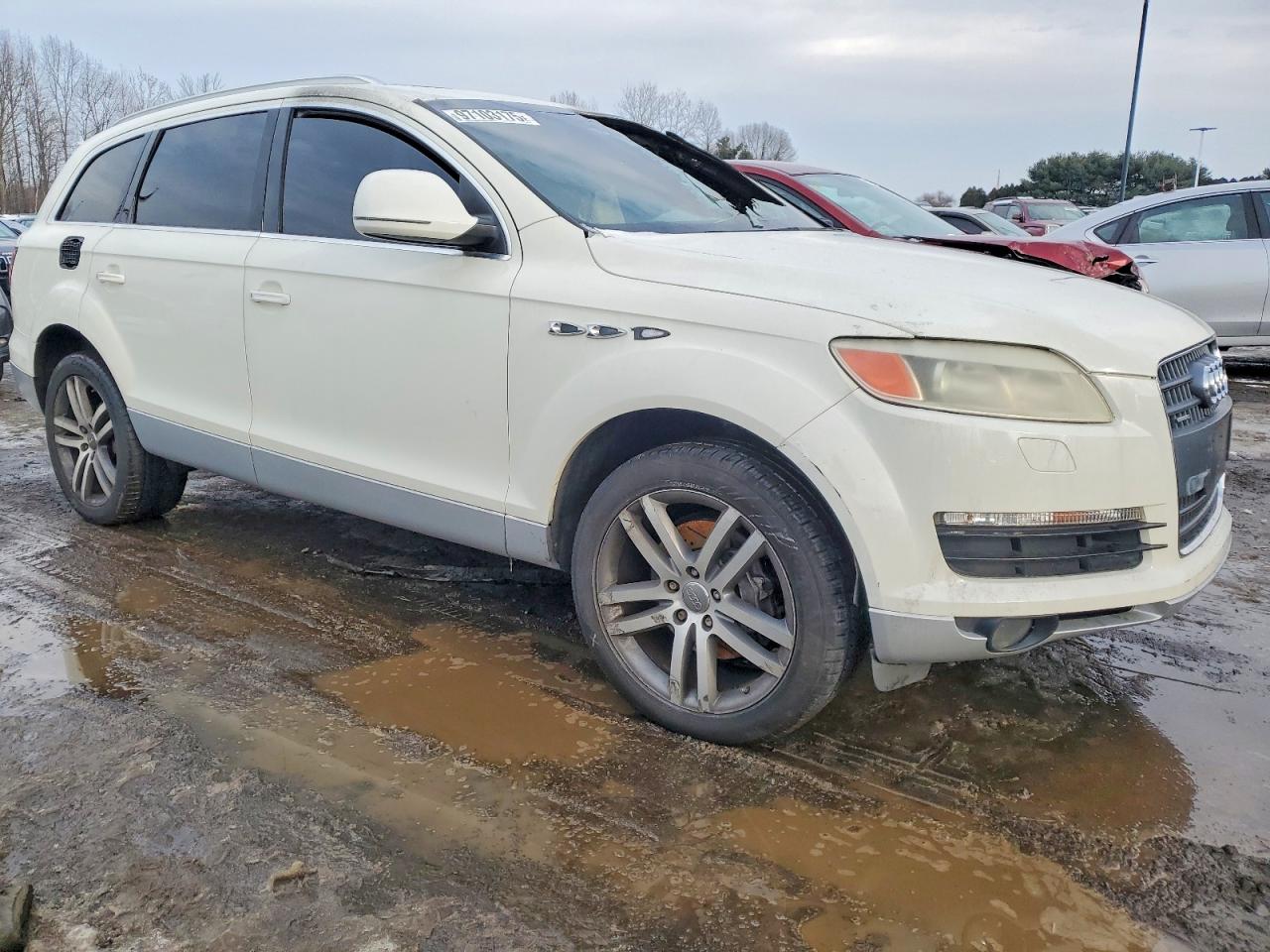 2007 Audi Q7 4.2 Quattro Premium White vin: WA1BV74L47D063770