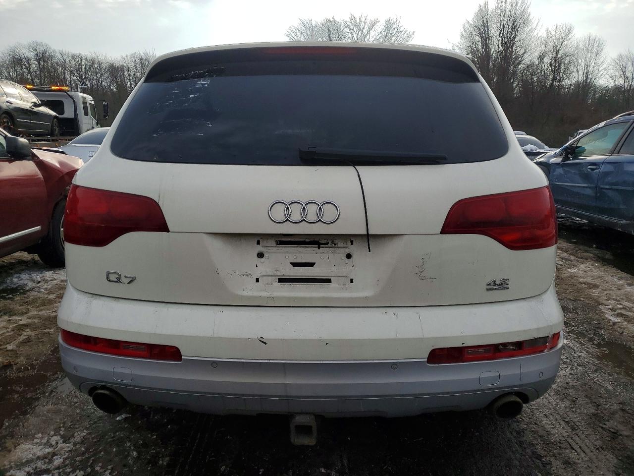 2007 Audi Q7 4.2 Quattro Premium White vin: WA1BV74L47D063770