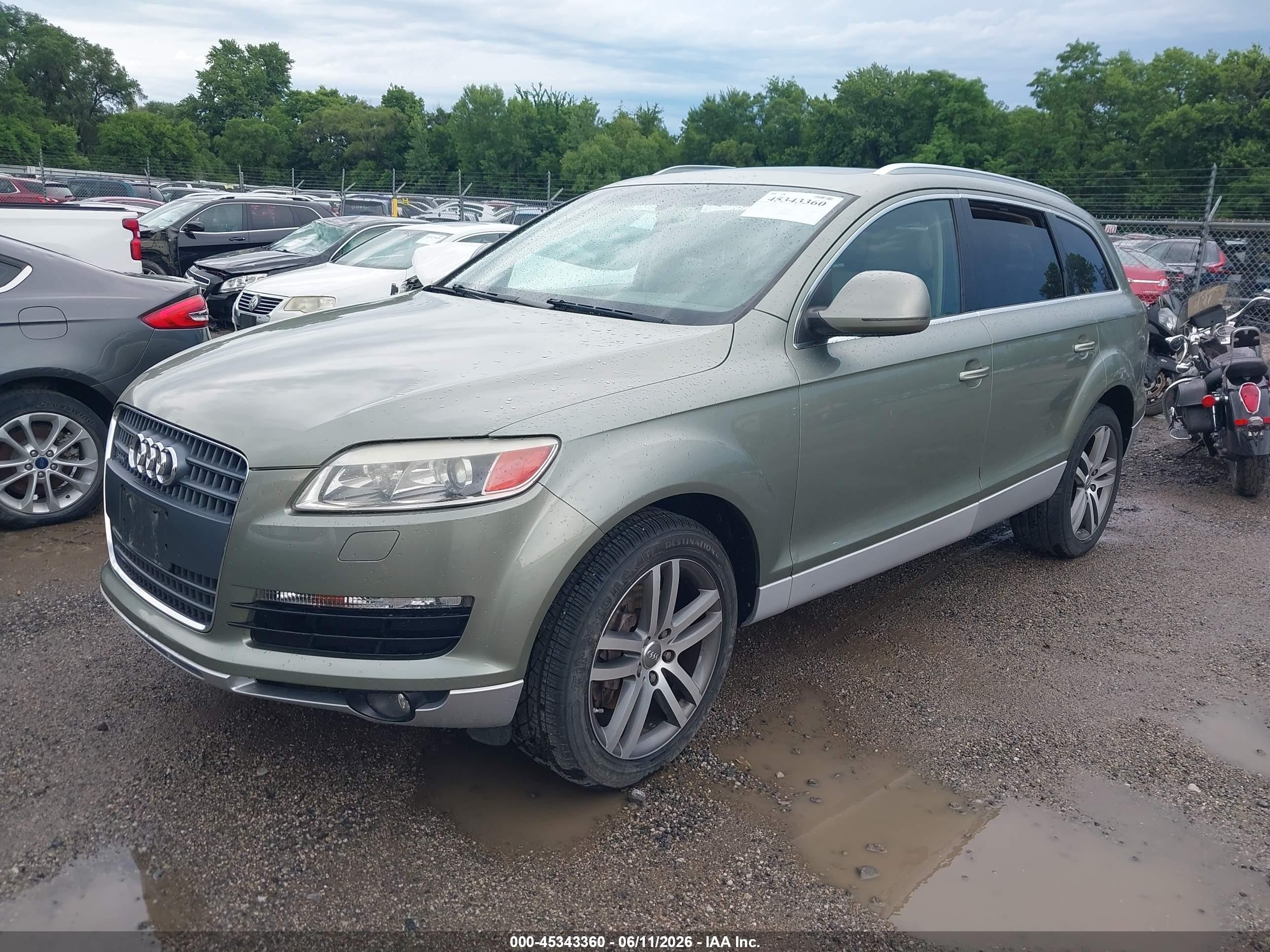 2007 Audi Q7 4.2 Premium Green vin: WA1BV74L67D032245