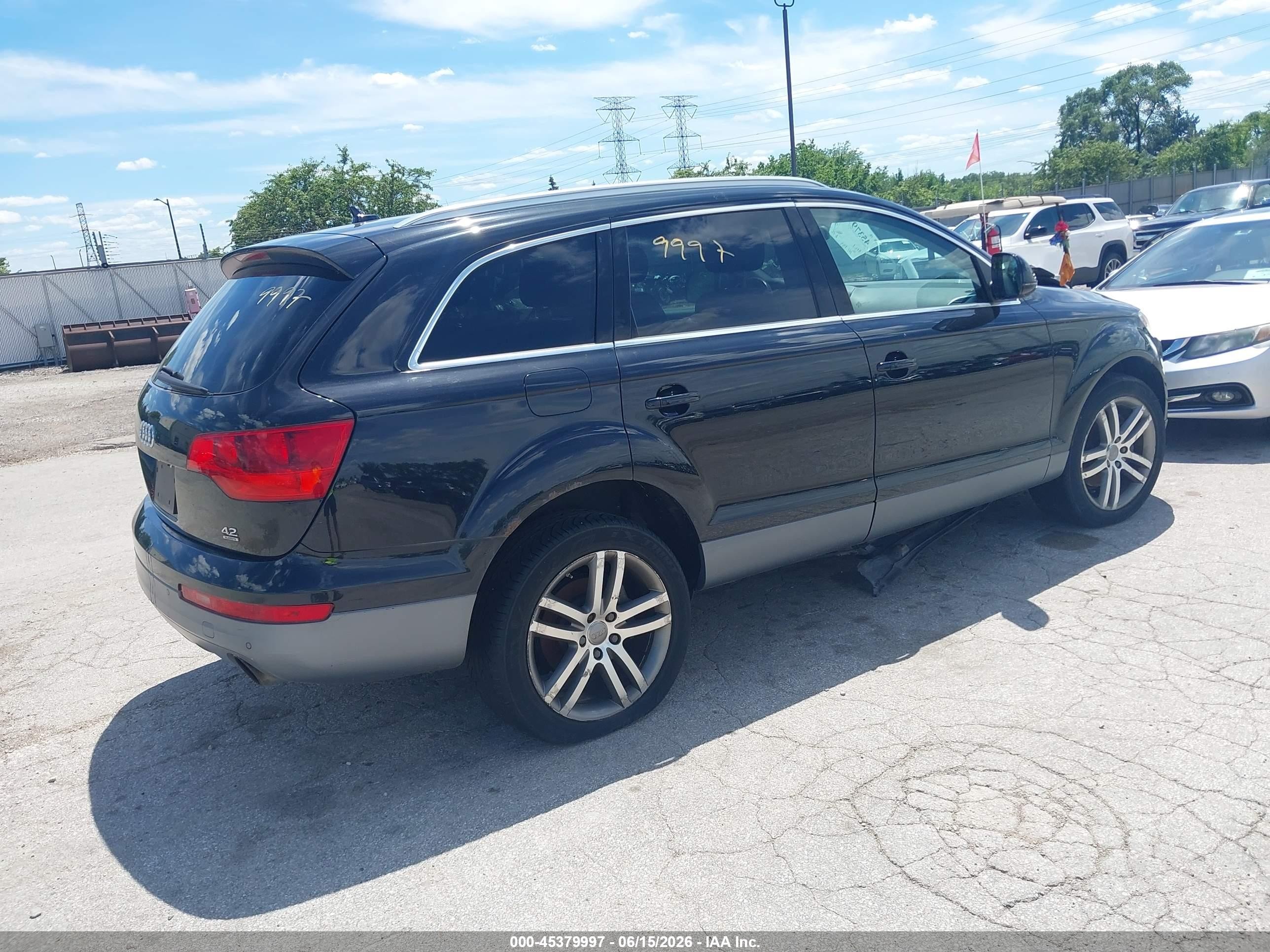 2007 Audi Q7 4.2 Premium Black vin: WA1BV74L87D083617