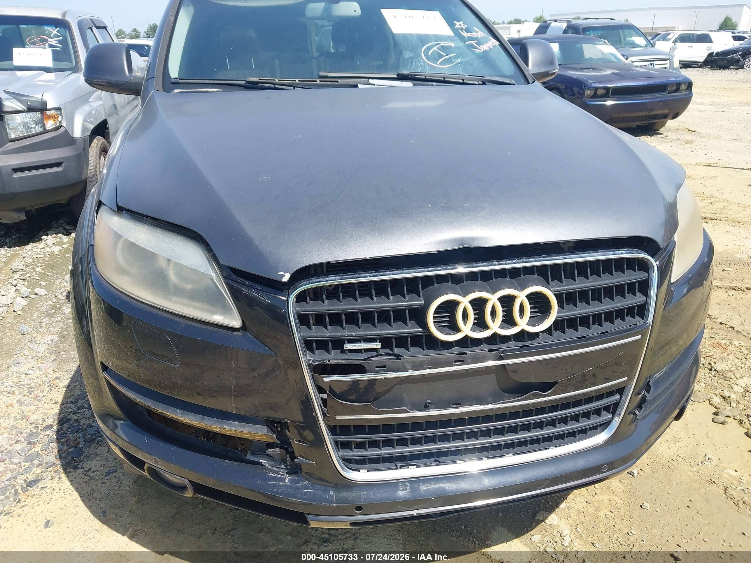 2007 Audi Q7 3.6 Premium Black vin: WA1BY74L07D068312