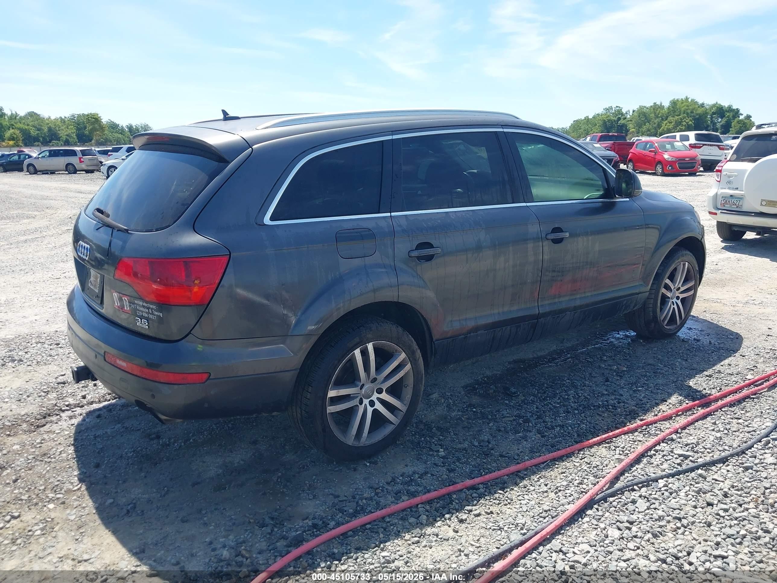 2007 Audi Q7 3.6 Premium Black vin: WA1BY74L07D068312