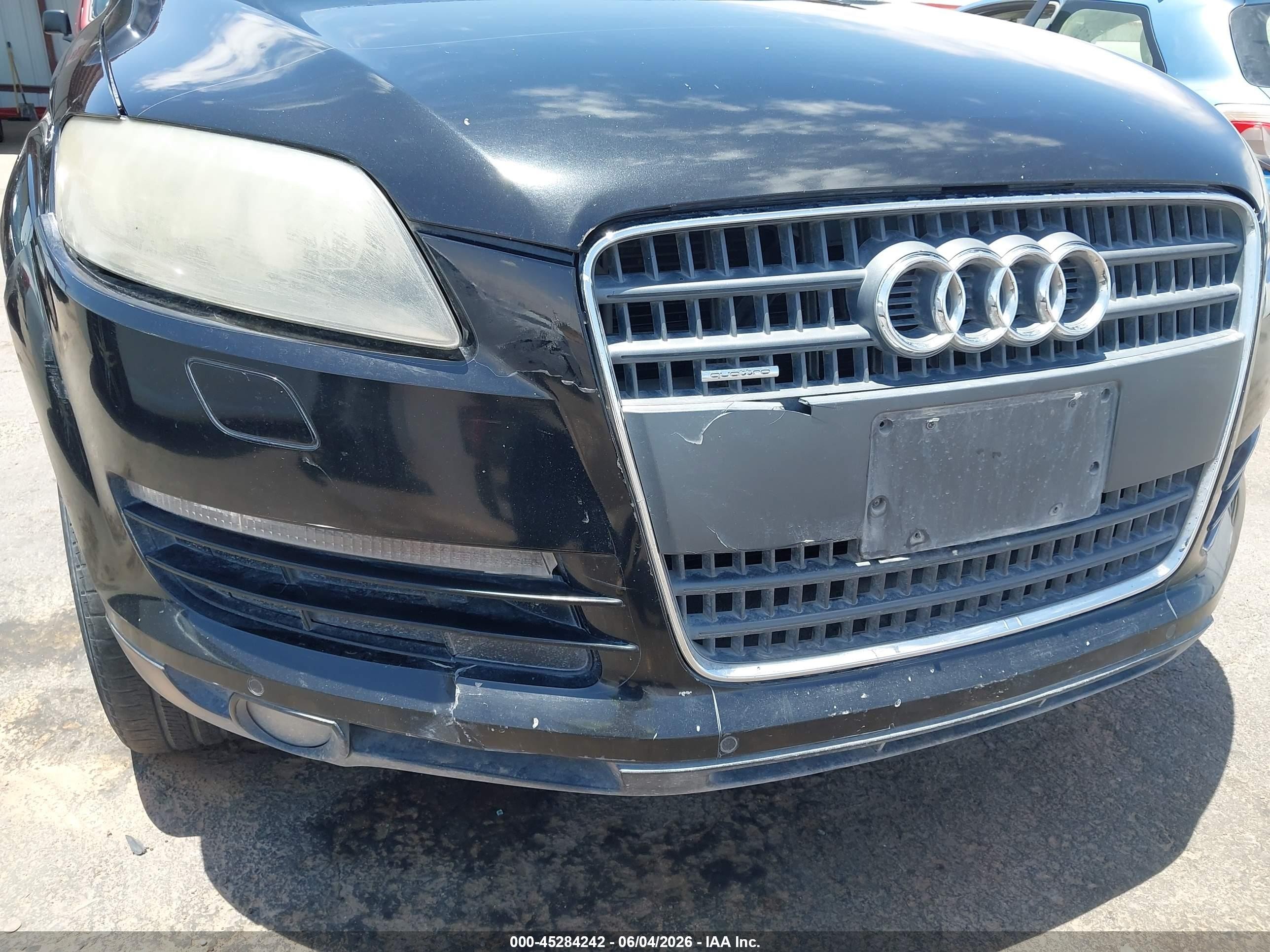 2008 Audi Q7 3.6 Premium Black vin: WA1BY74L08D023369