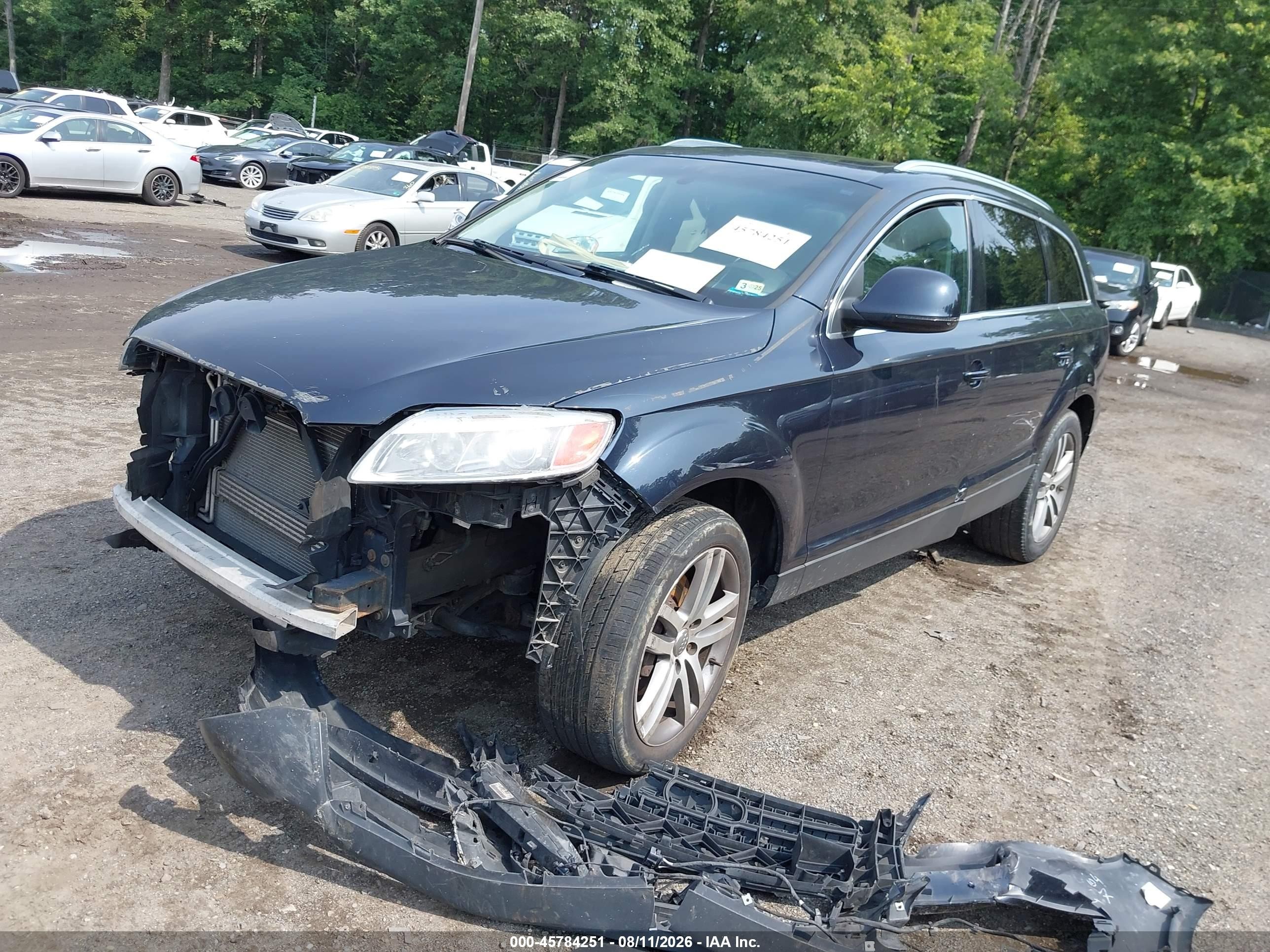 2007 Audi Q7 3.6 Premium Black vin: WA1BY74L17D039286