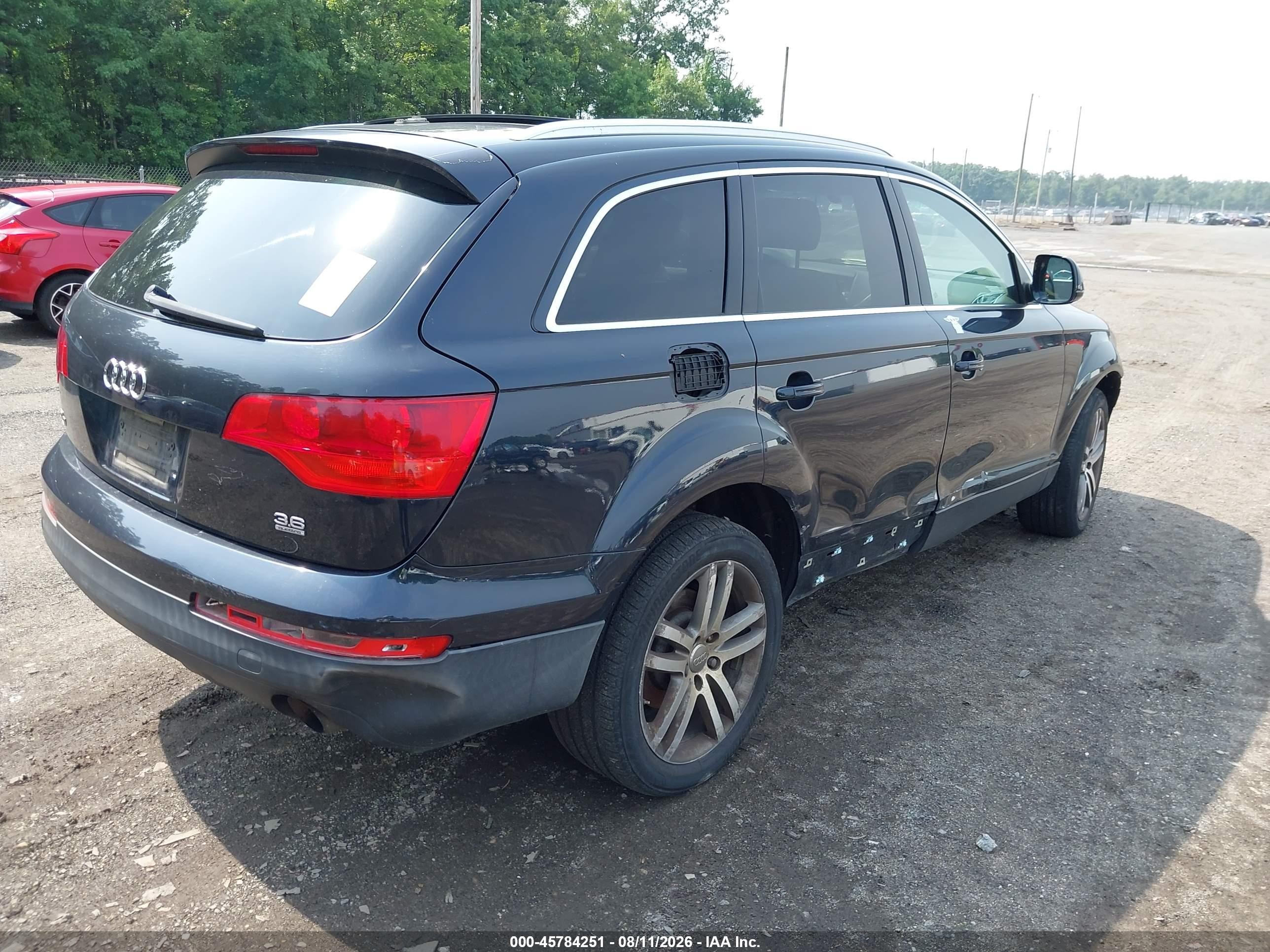 2007 Audi Q7 3.6 Premium Black vin: WA1BY74L17D039286