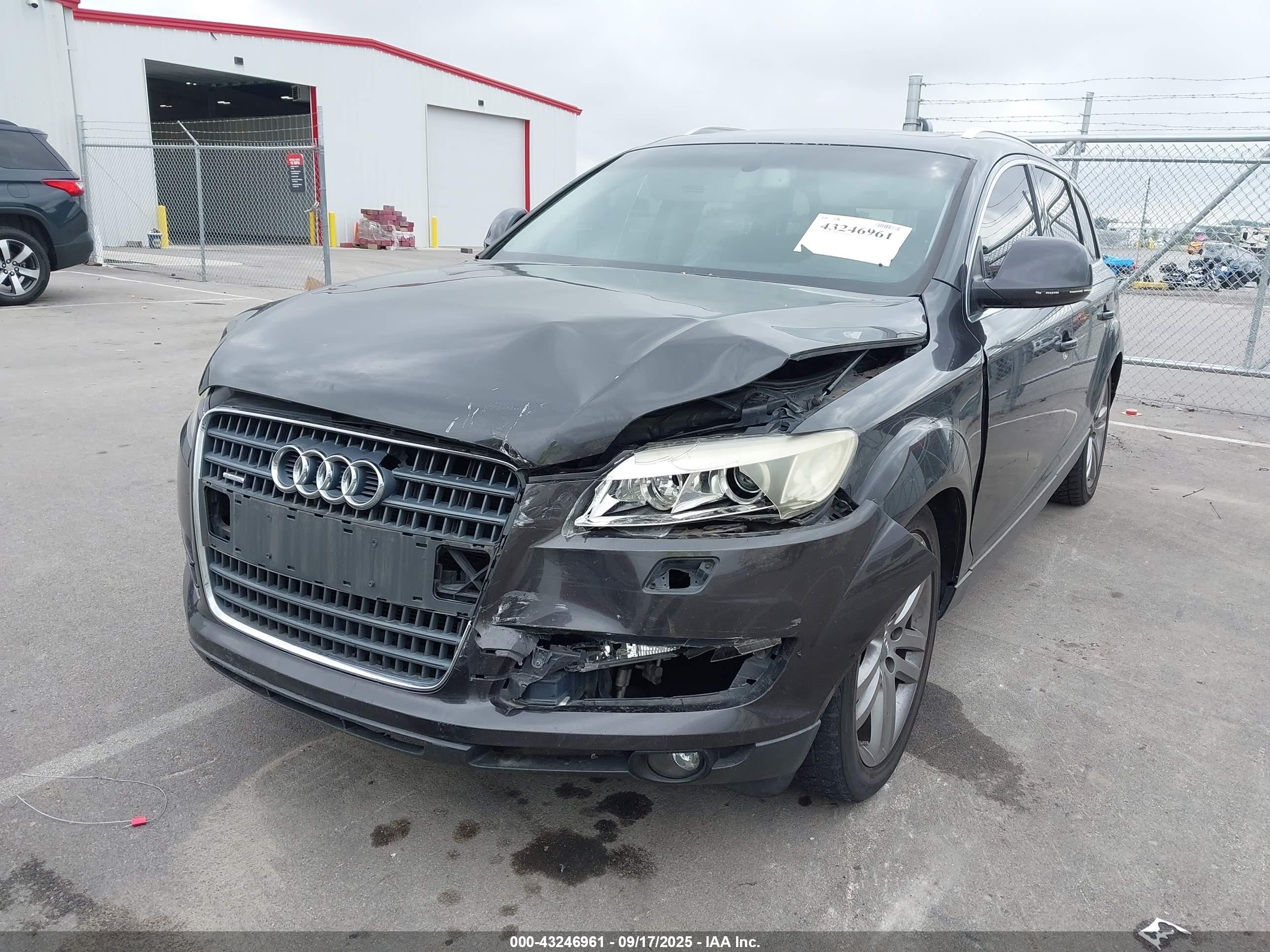 2007 Audi Q7 3.6 Premium Gray vin: WA1BY74L27D080445