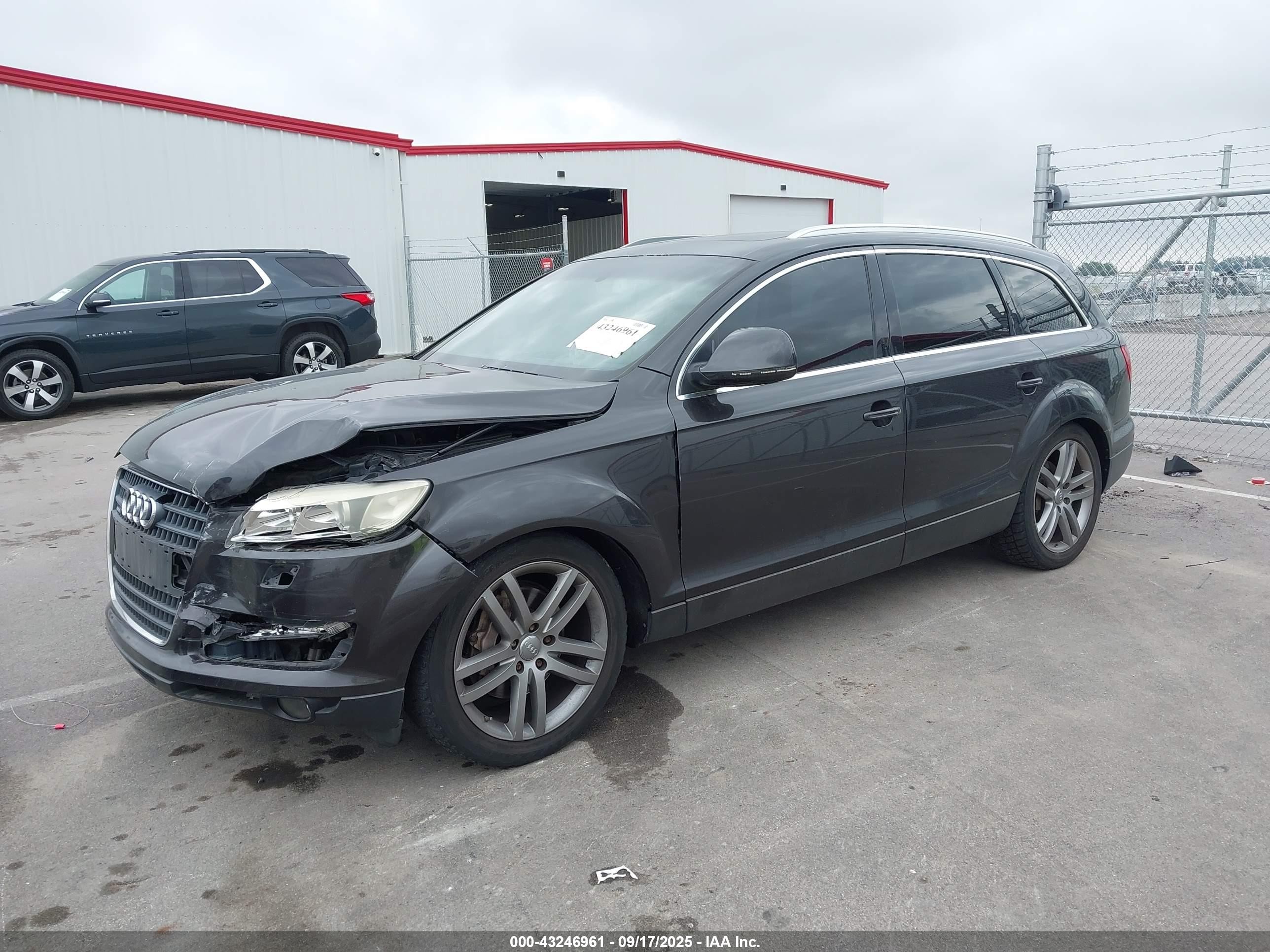 2007 Audi Q7 3.6 Premium Gray vin: WA1BY74L27D080445