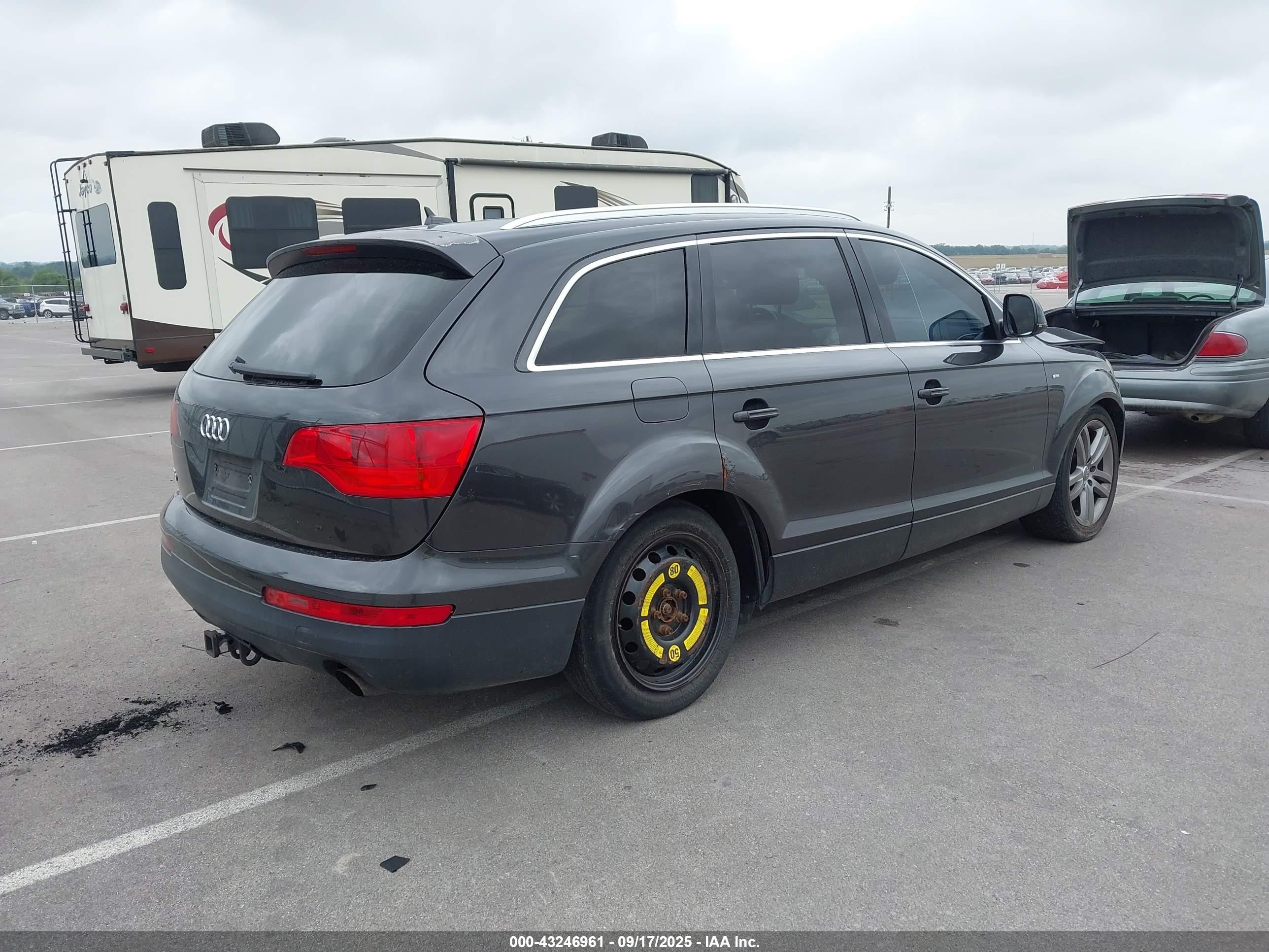 2007 Audi Q7 3.6 Premium Gray vin: WA1BY74L27D080445