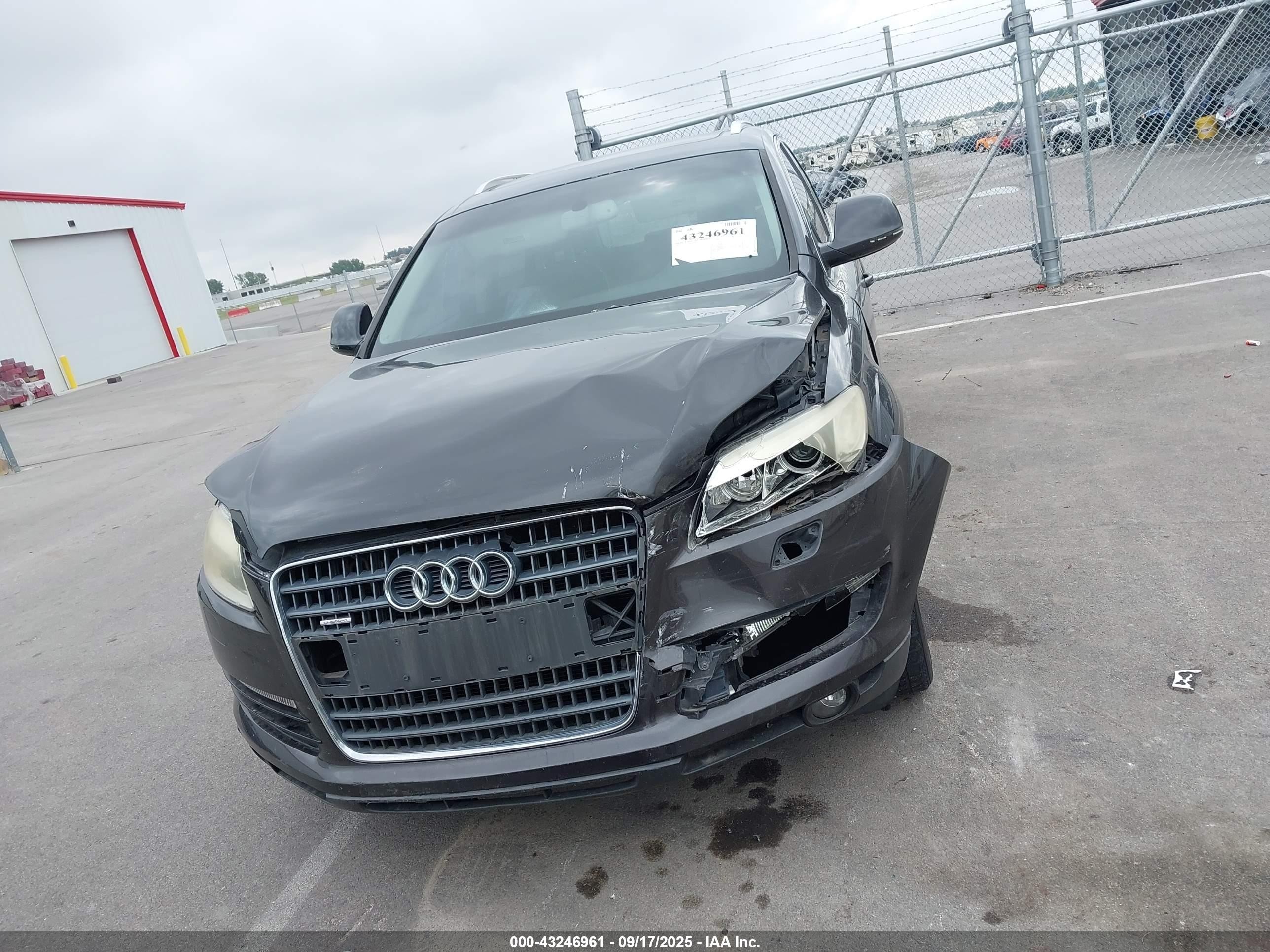 2007 Audi Q7 3.6 Premium Gray vin: WA1BY74L27D080445