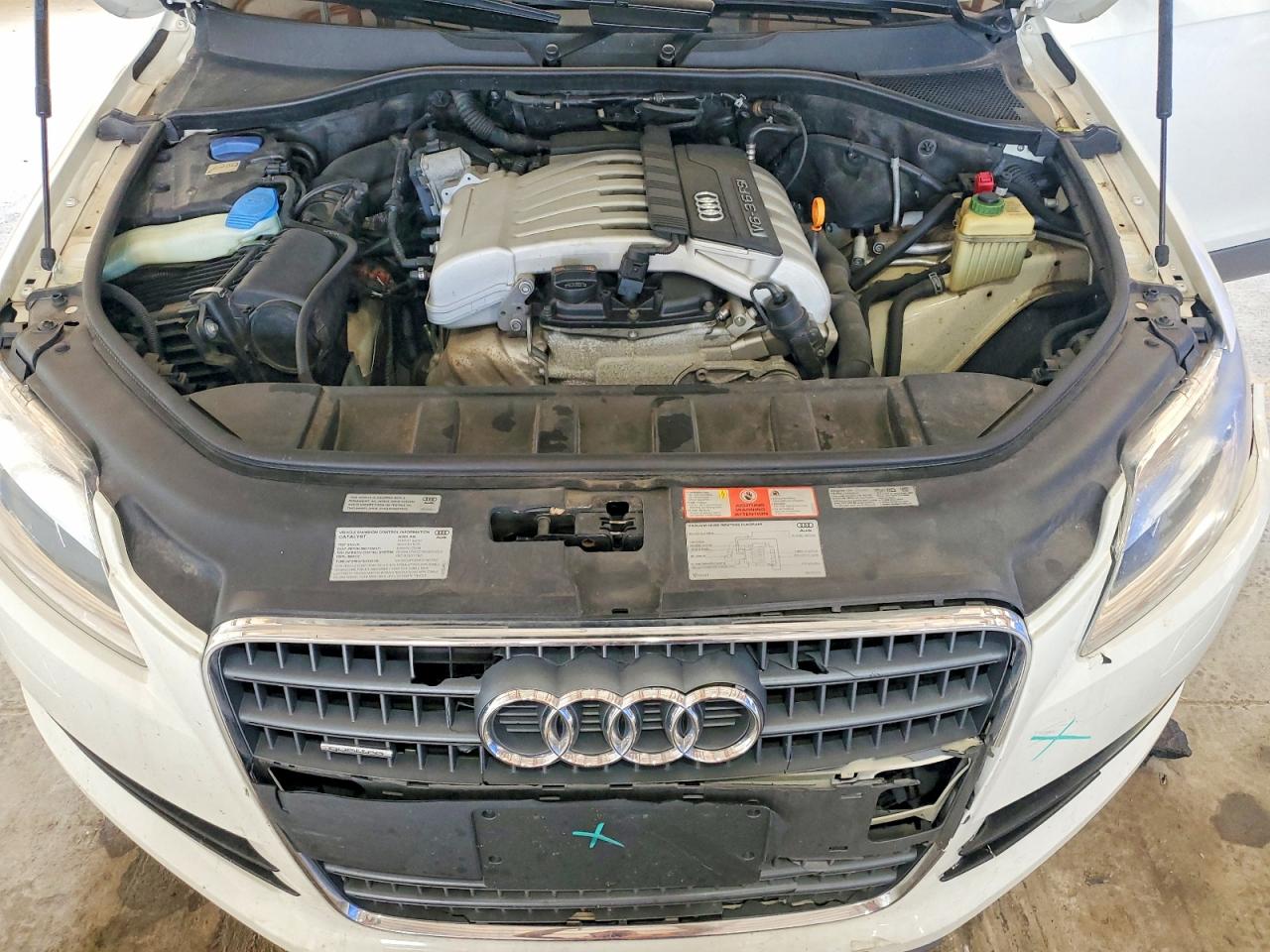 2008 Audi Q7 3.6 Quattro Premium White vin: WA1BY74L38D066328