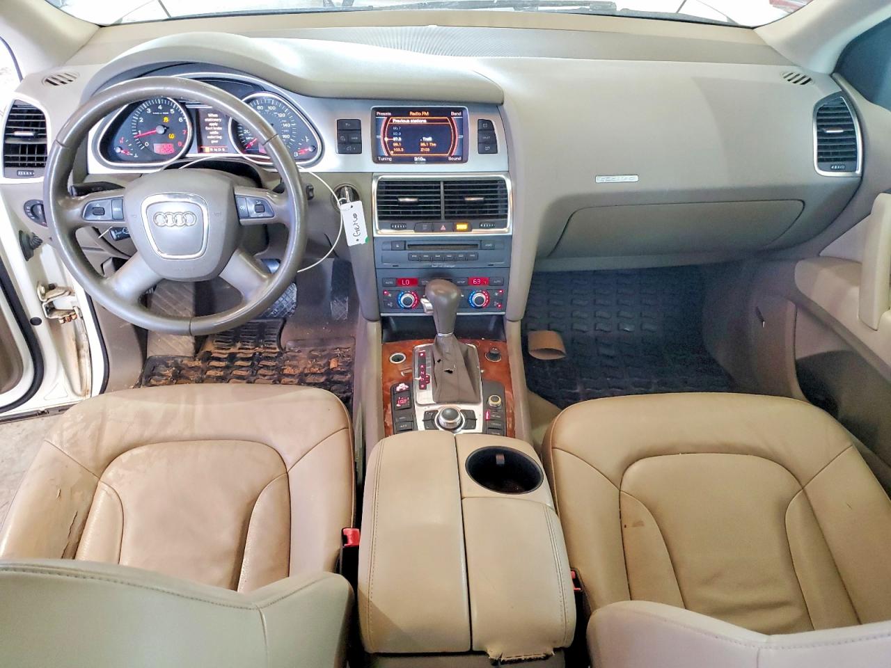 2008 Audi Q7 3.6 Quattro Premium White vin: WA1BY74L38D066328