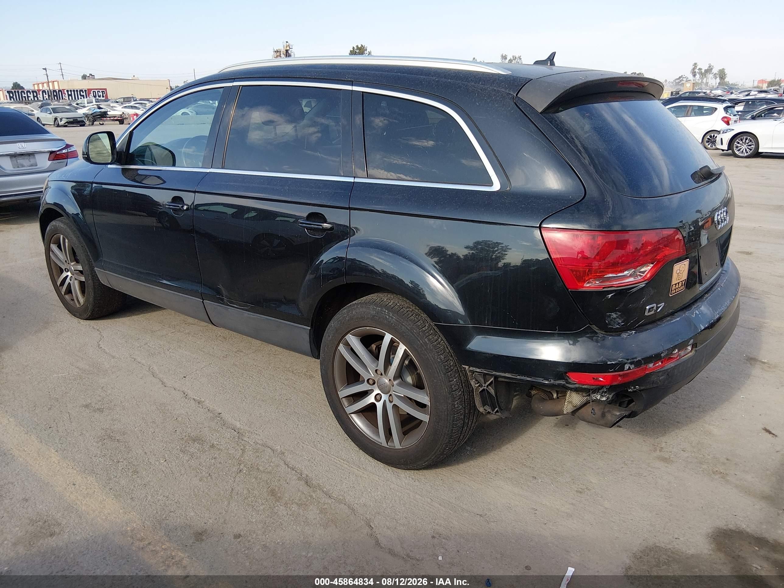 2007 Audi Q7 3.6 Premium Black vin: WA1BY74L57D076132