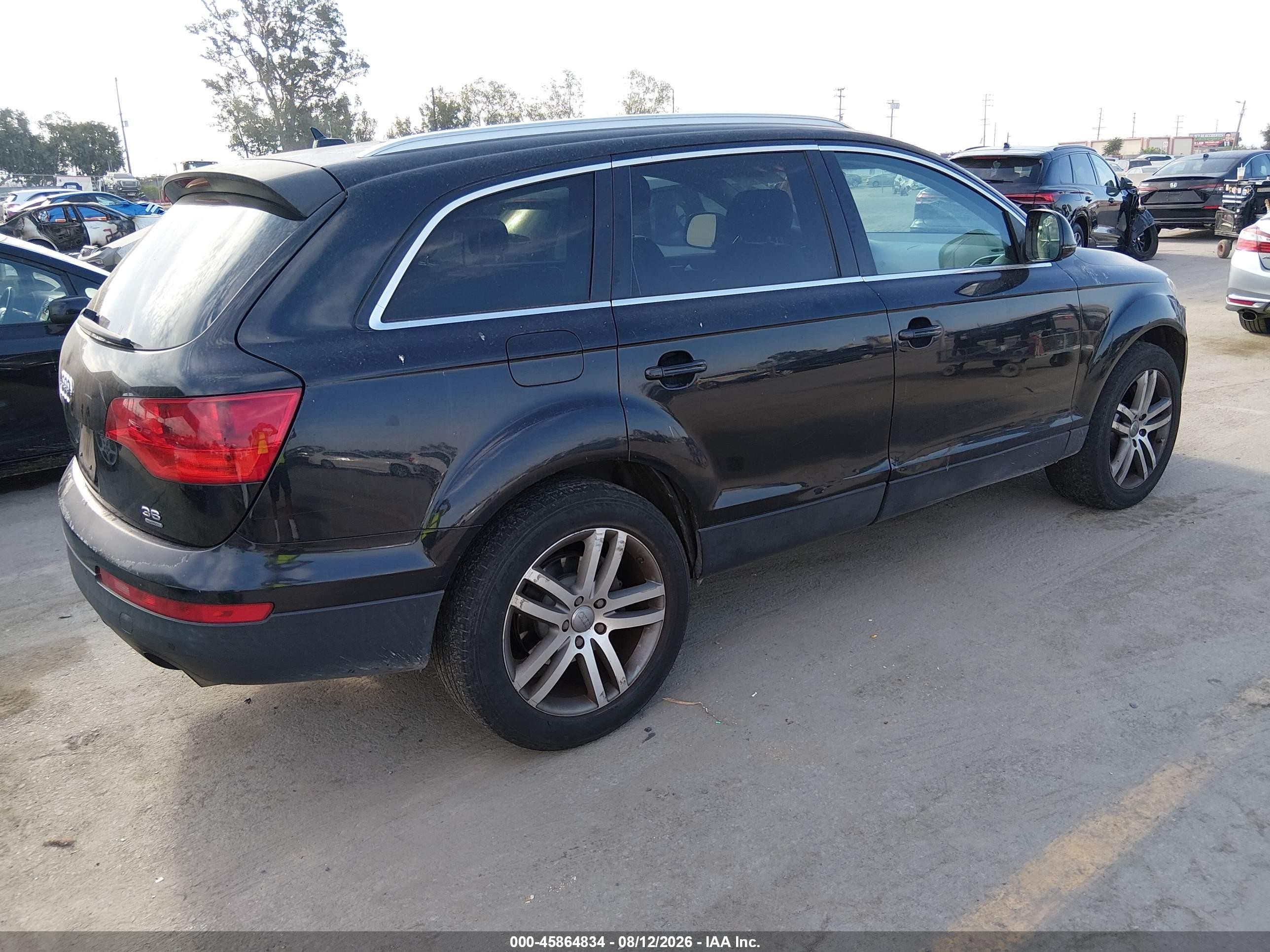 2007 Audi Q7 3.6 Premium Black vin: WA1BY74L57D076132