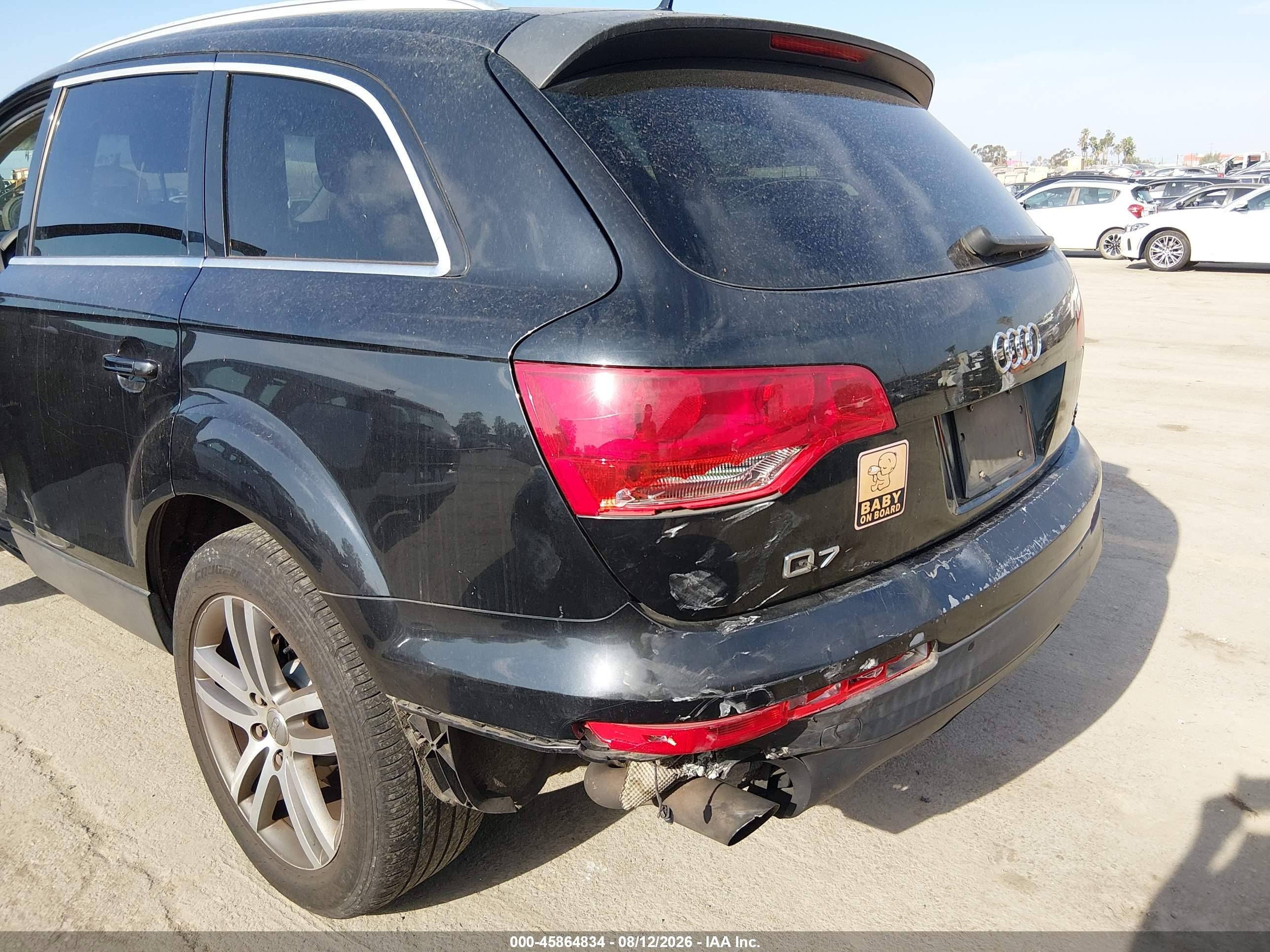 2007 Audi Q7 3.6 Premium Black vin: WA1BY74L57D076132