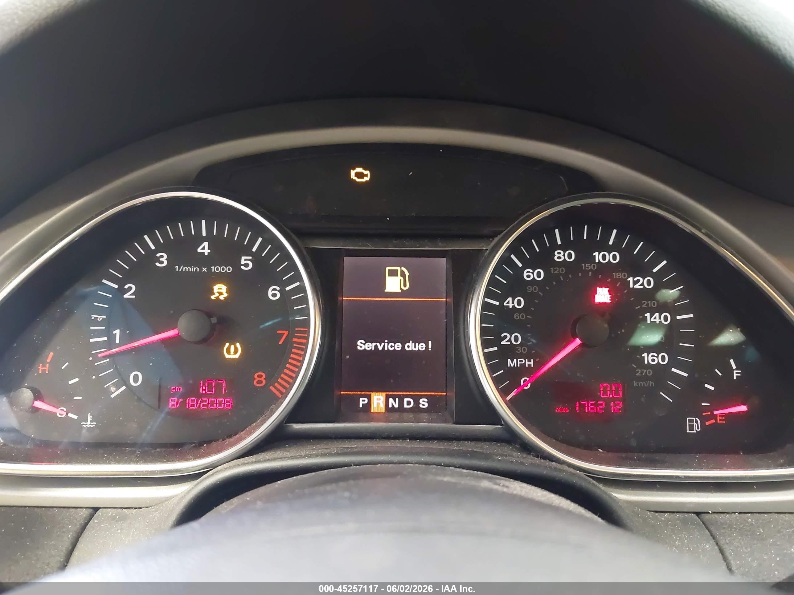 2008 Audi Q7 3.6 Premium Silver vin: WA1BY74L58D020502