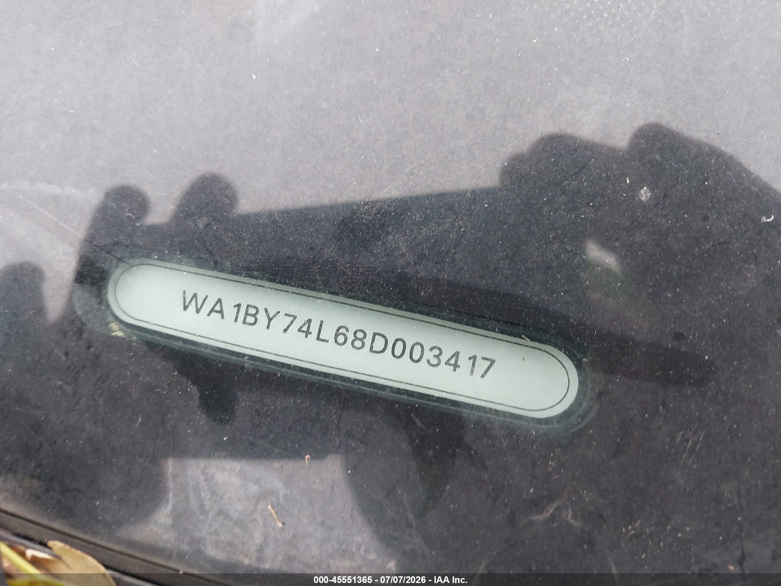2008 Audi Q7 3.6 Premium Blue vin: WA1BY74L68D003417