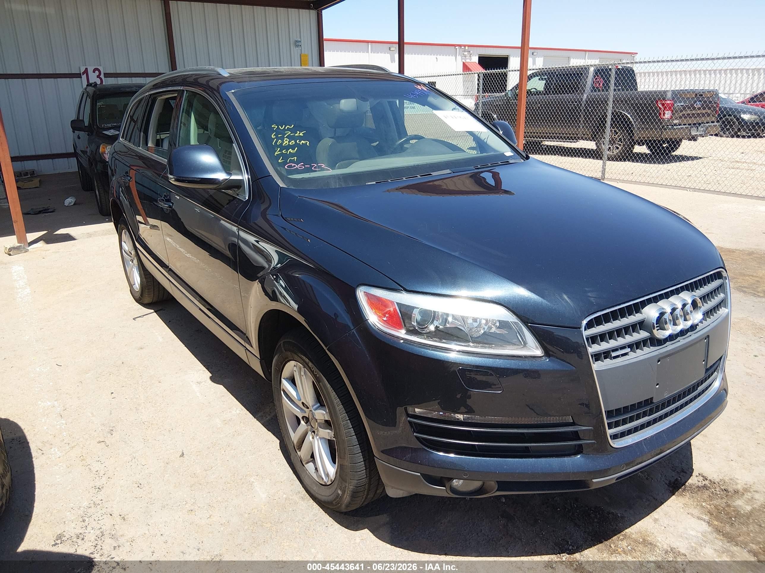 2008 Audi Q7 3.6 Premium Blue vin: WA1BY74L68D013719