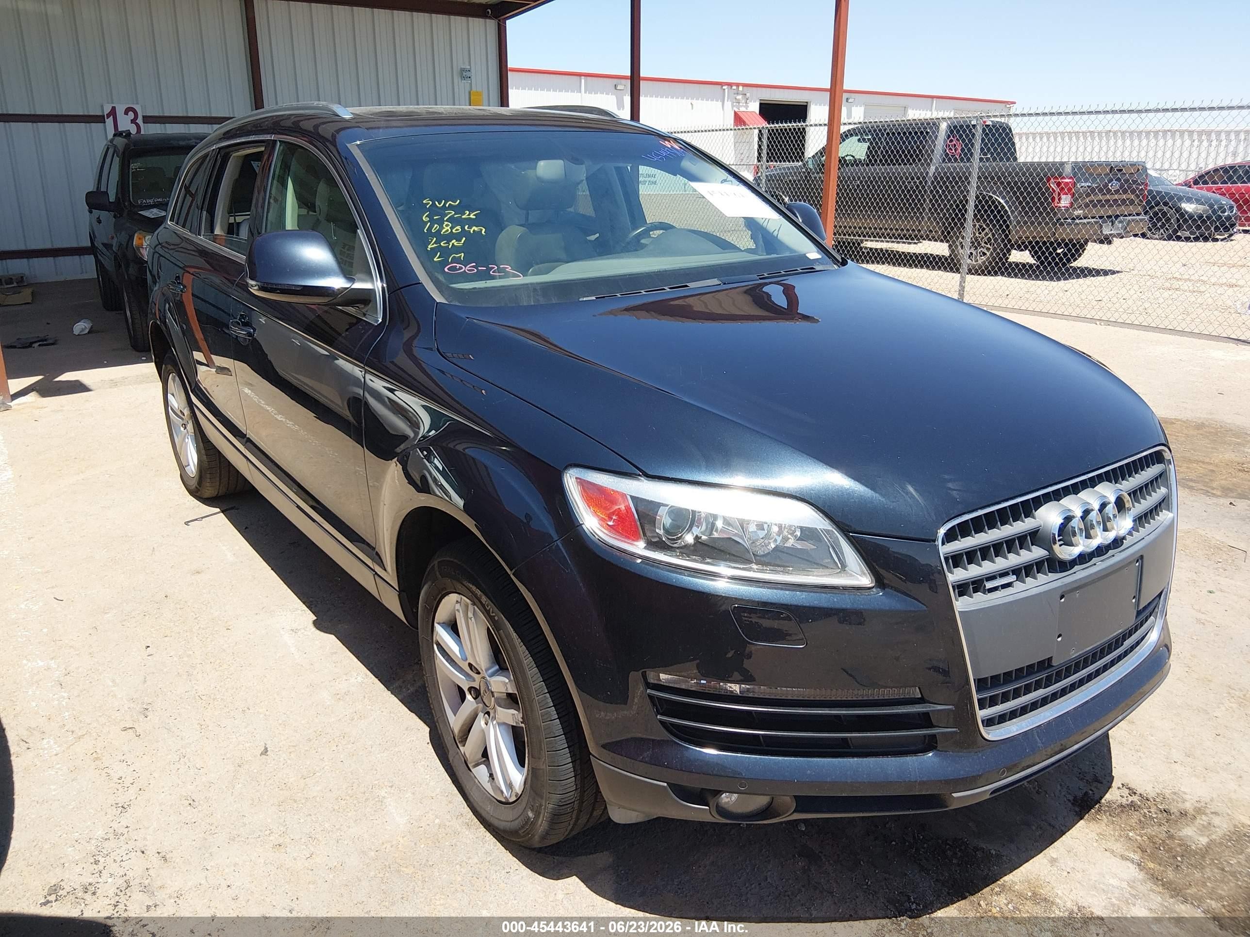 2008 Audi Q7 3.6 Premium Синий vin: WA1BY74L68D013719
