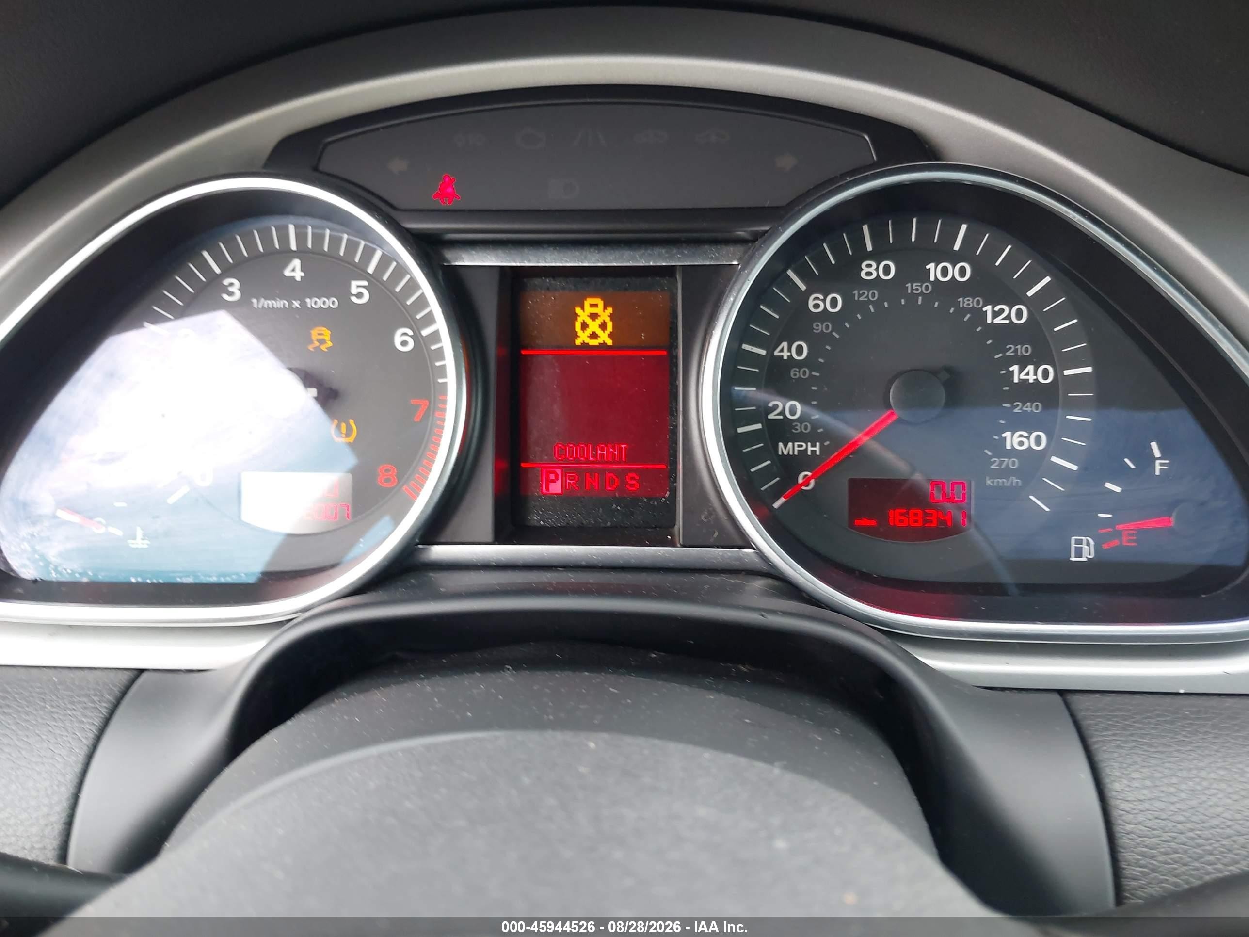 2008 Audi Q7 3.6 Premium Gray vin: WA1BY74L68D027815