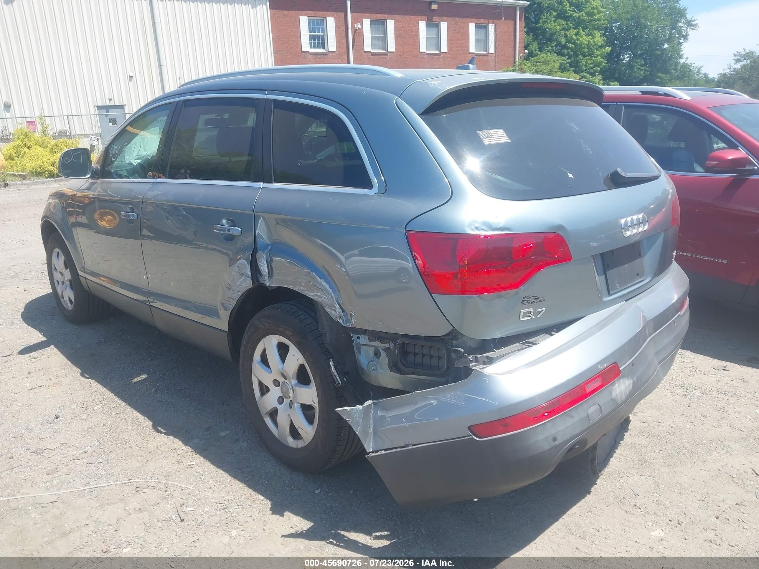 2007 Audi Q7 3.6 Premium Gray vin: WA1BY74L87D093944